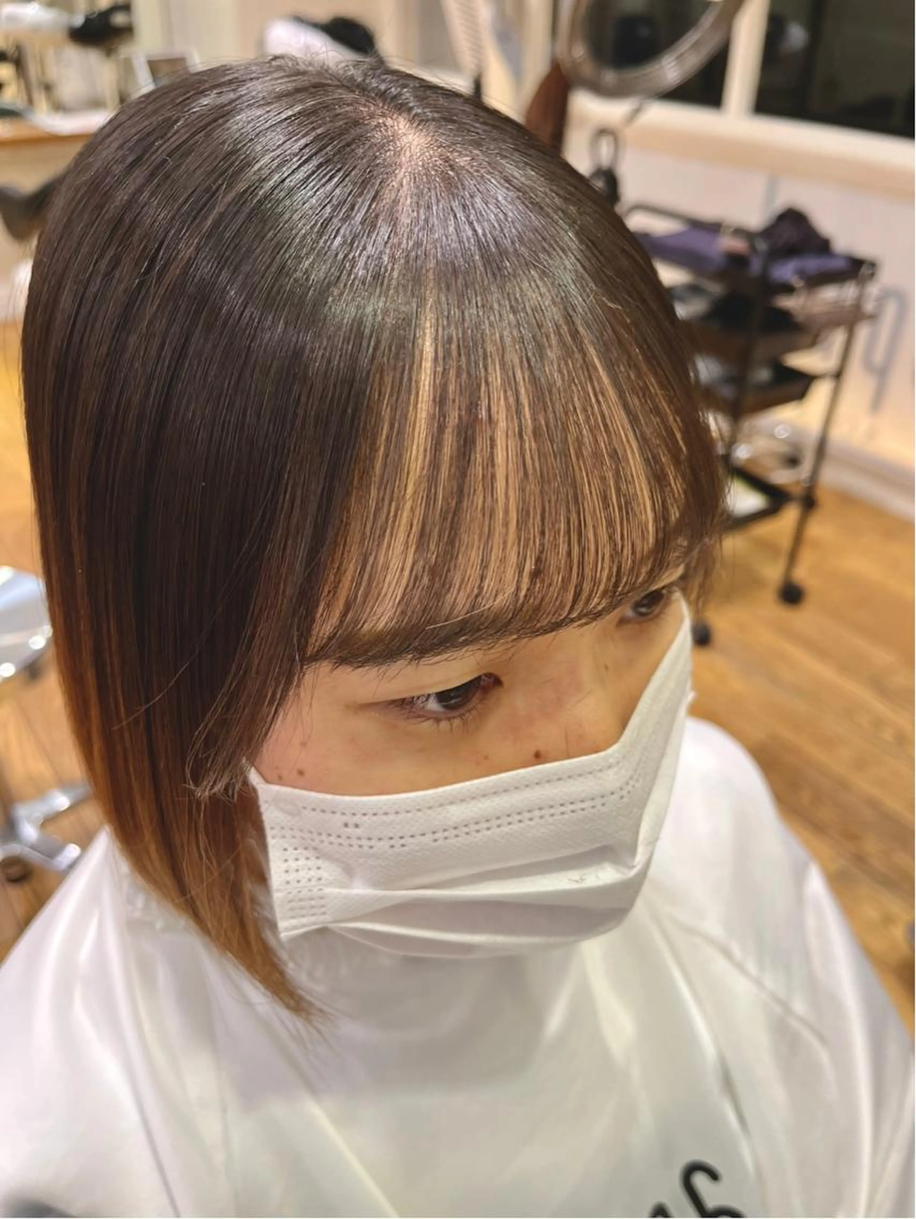 【浮ぐせ🌀割れぐせ🌀扱いやすい綺麗な前髪に⭐️】前髪カット+前髪パーマの写真