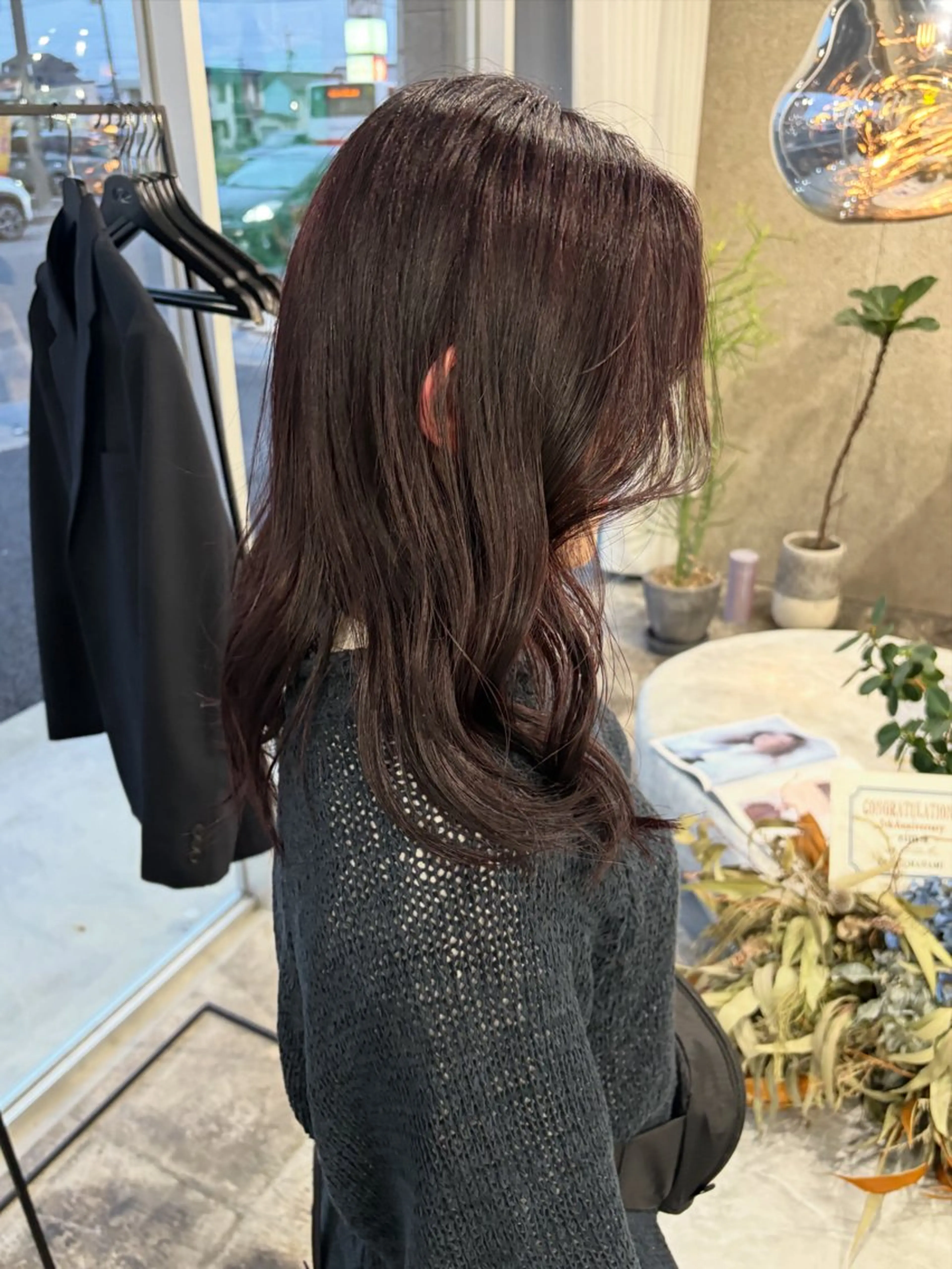カラー ボルドーカラー ヘアカラー KUBO HADUKIのヘアスタイル