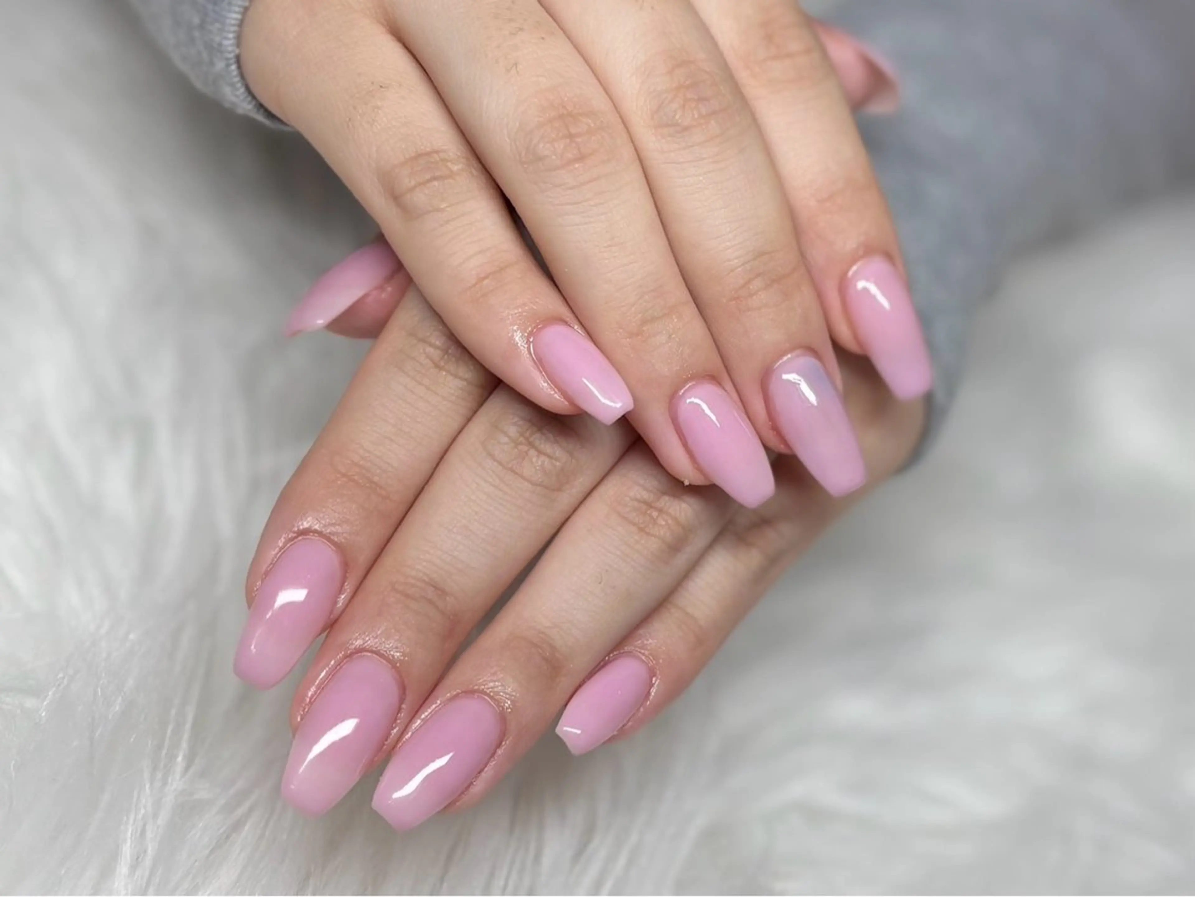 ワンカラー、ラメグラデーション💅の写真