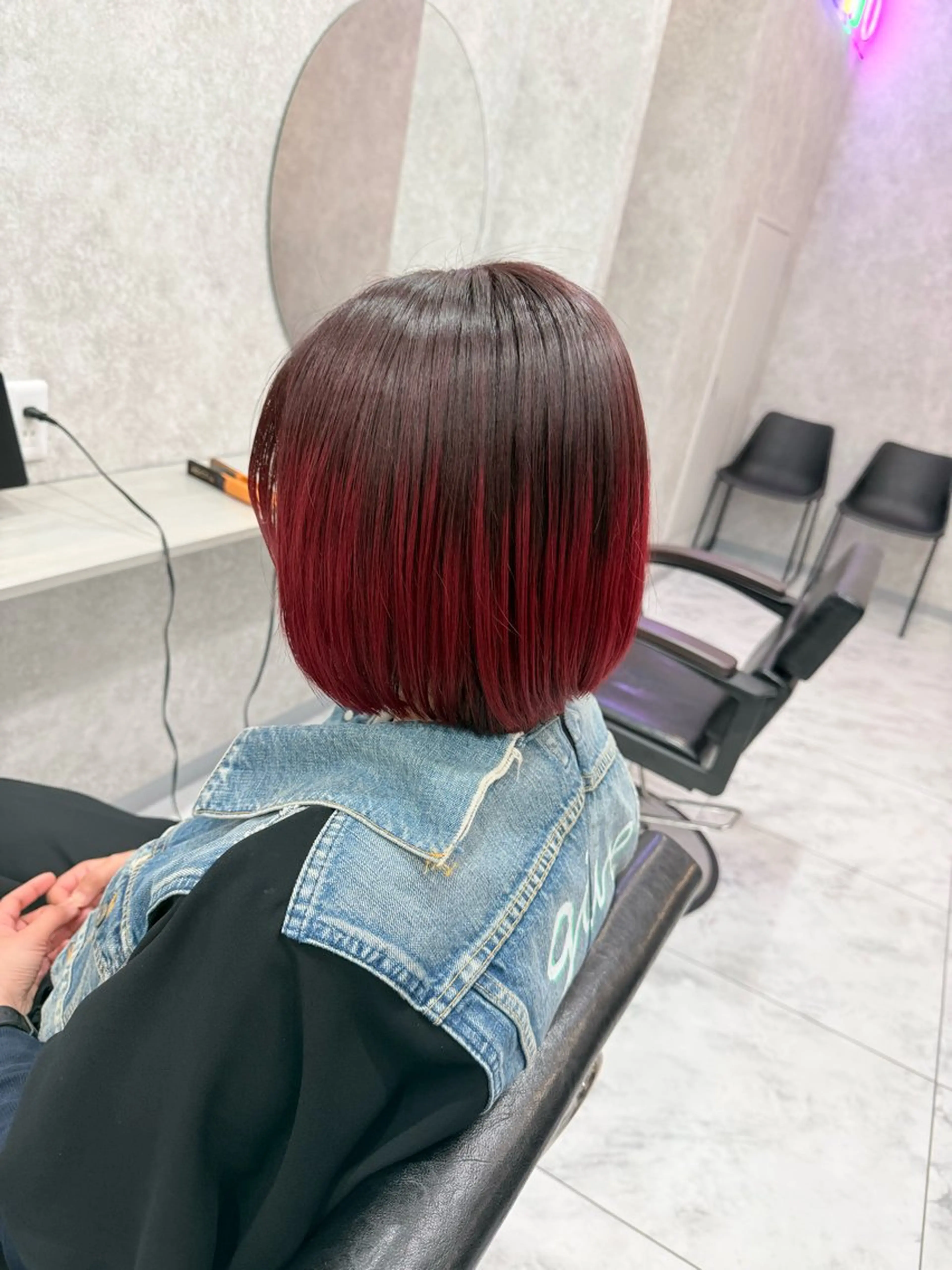 ショート カラー 🌺ハイトーン🌺 矢葺 なぎさ🌺🌺のヘアスタイル