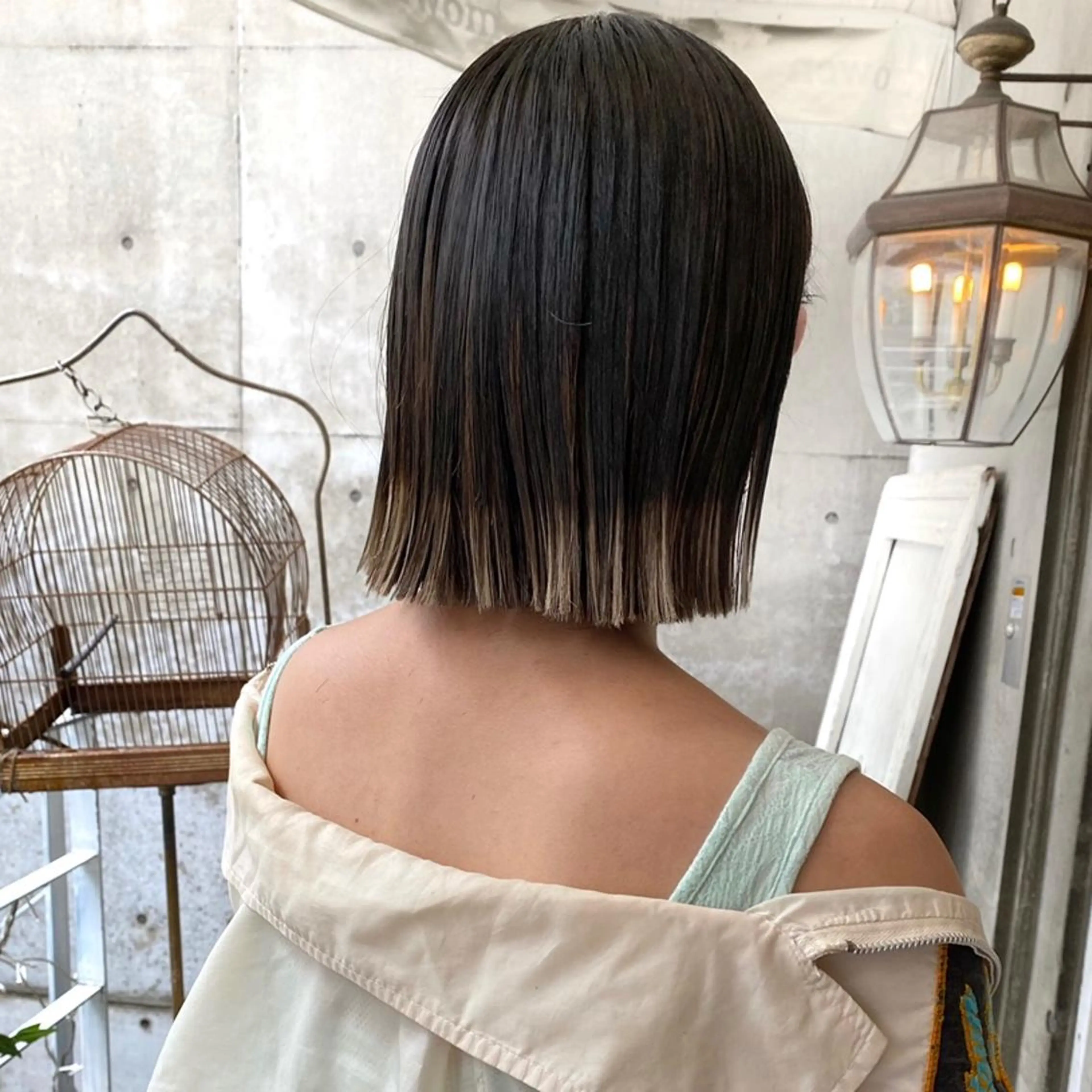 ミディアム カラー 🌱大人ハイトーン RENのヘアスタイル