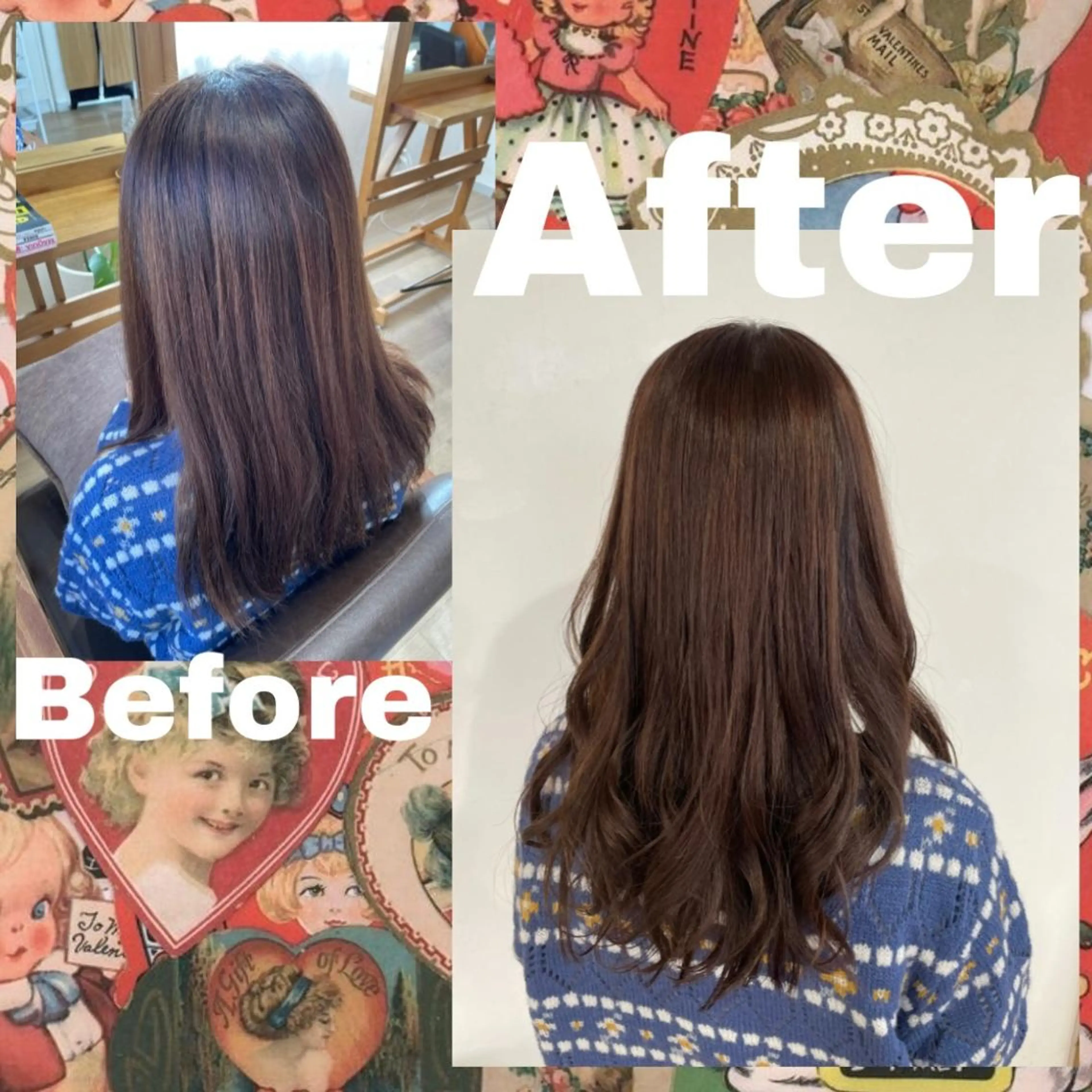 ロング カラー ヘアアレンジ ブラウンカラー ピンクカラー ピンクブラウン なつき/艶ピンク/ girly hairのヘアスタイル