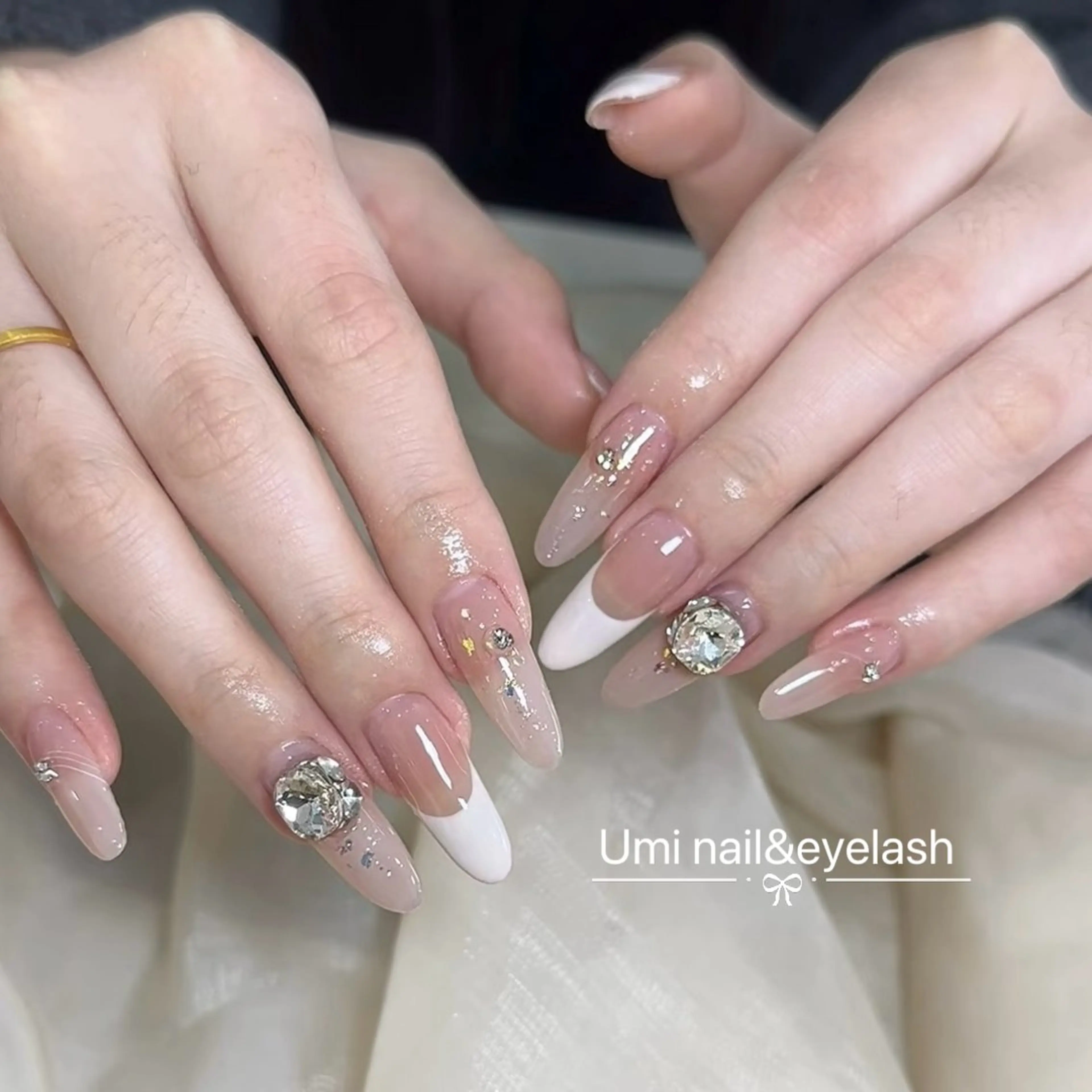 ロング 韓国風ヘア ハンドネイル ハンドケア Umi nail& eyelash ゆみのマツエク・マツパデザイン