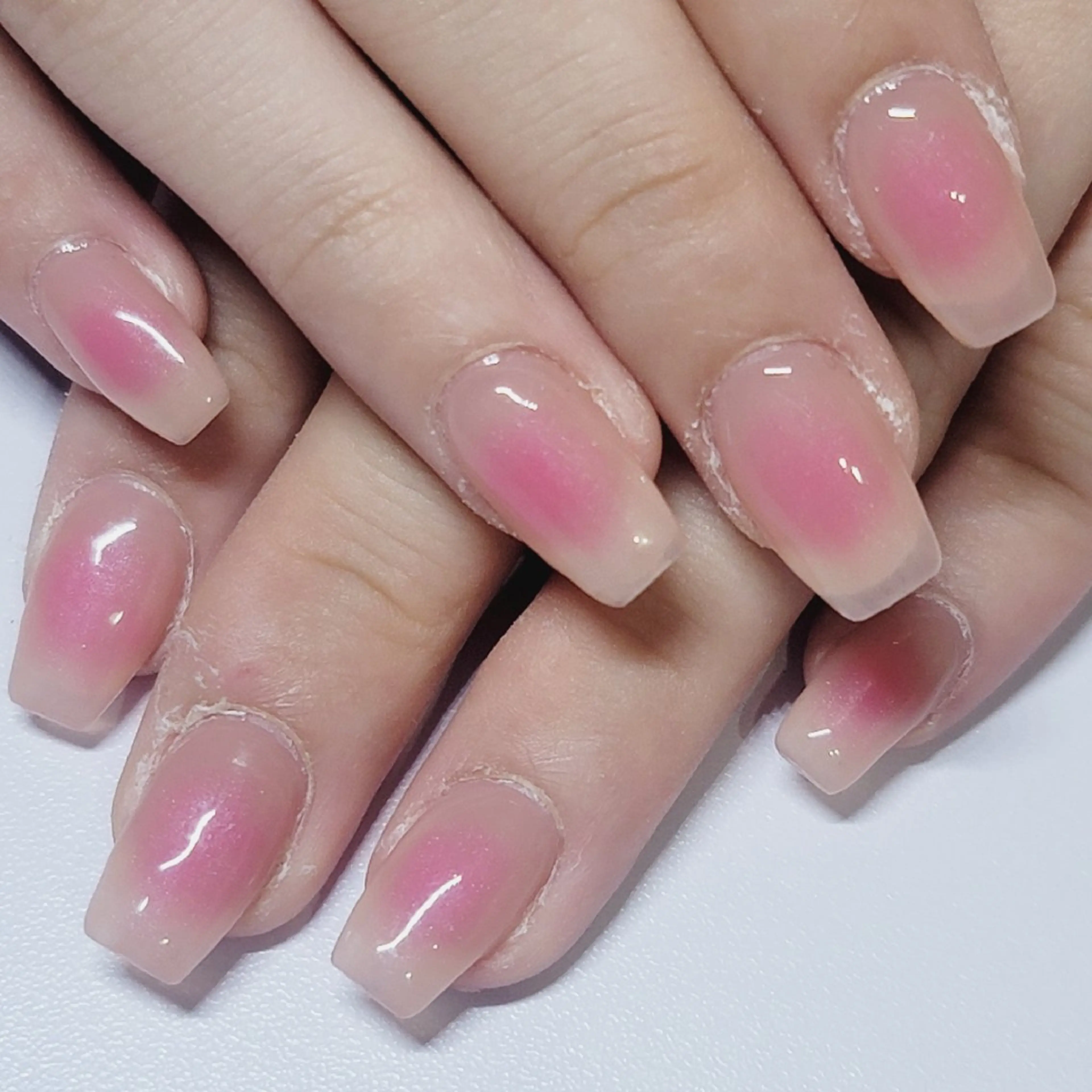 ネイル チークネイル 赤色 ハンドネイル よしだ ひろきのネイルデザイン