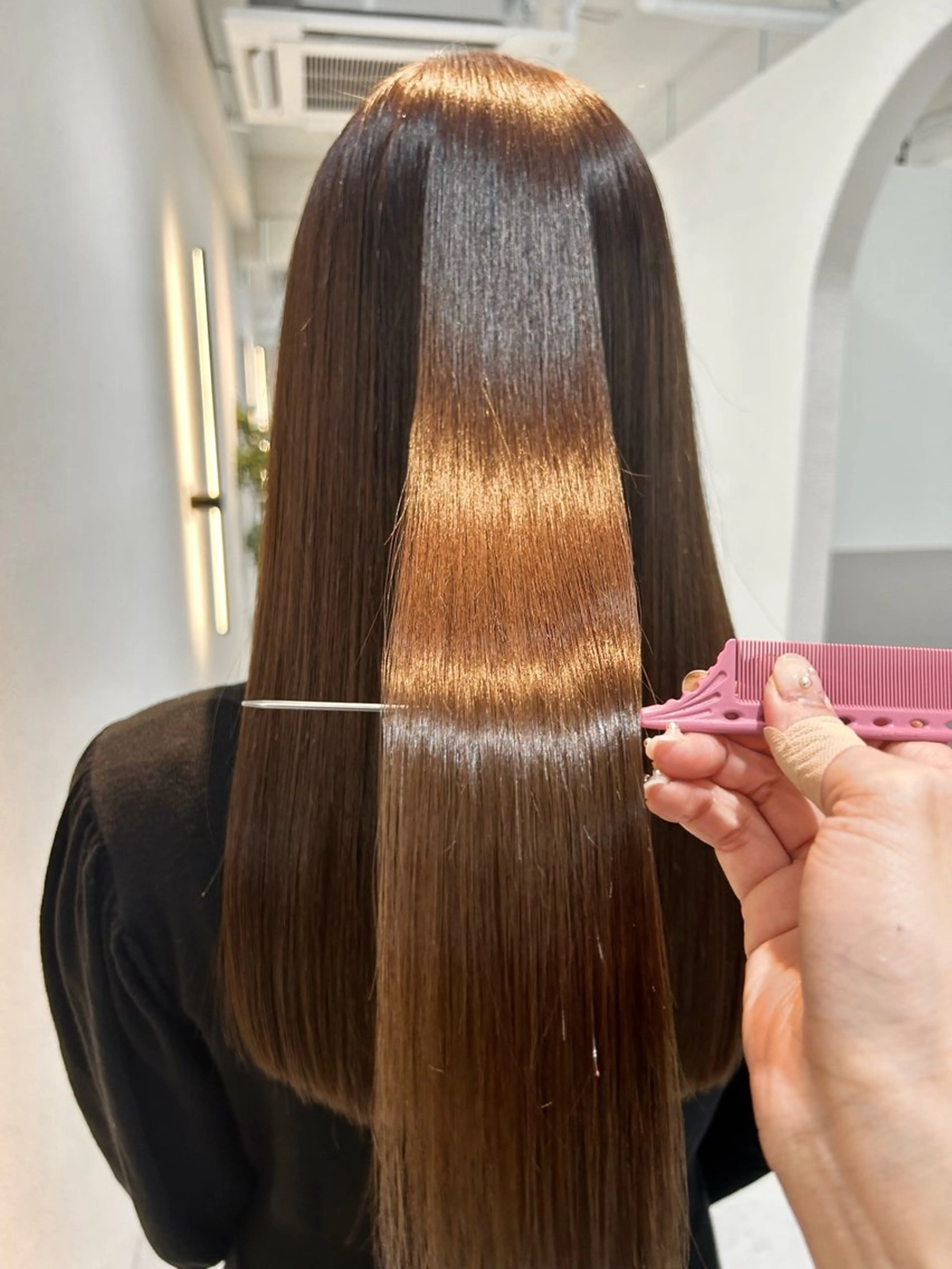 ロング カット ヘアカラー トリートメント ふわっとレイヤー‪☆ 菅原 千鶴のヘアスタイル