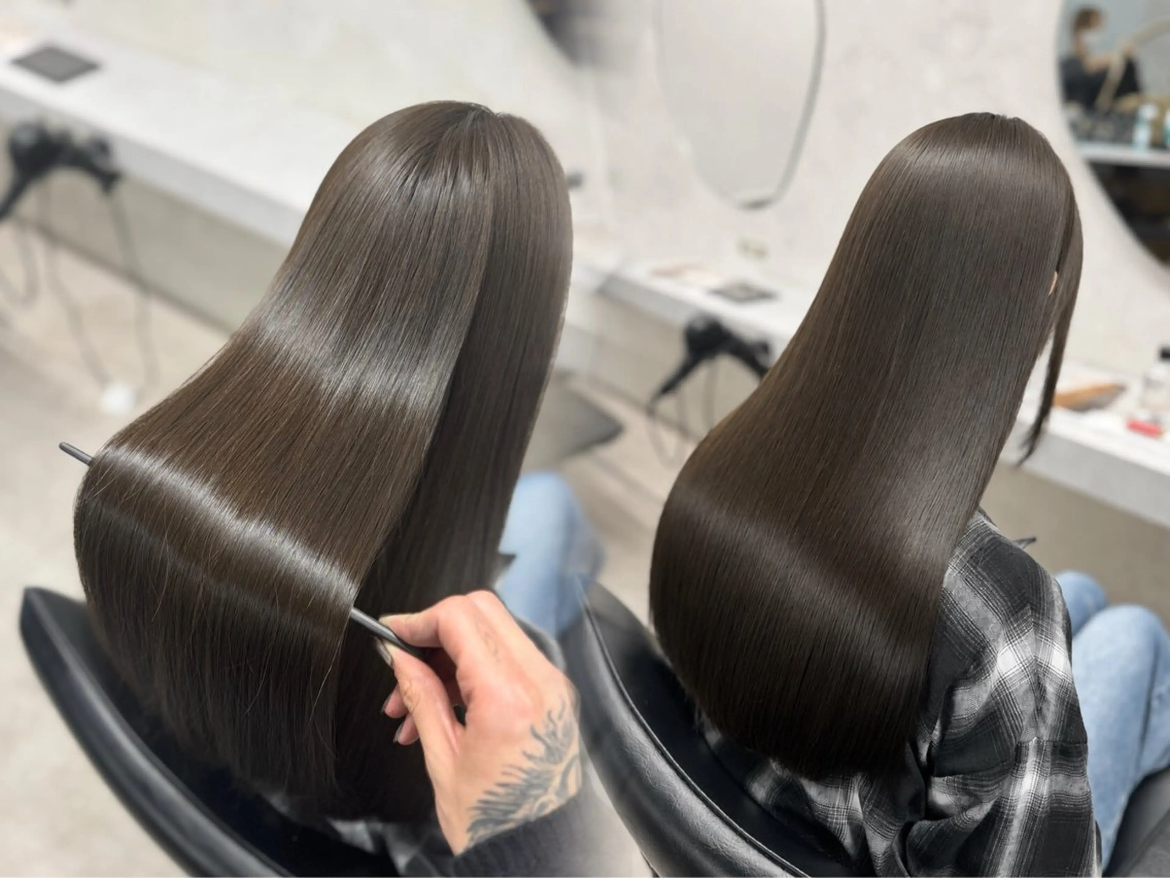 ロング カット ヘアカラー 髪質改善カラー 🕊️SOMAのヘアスタイル