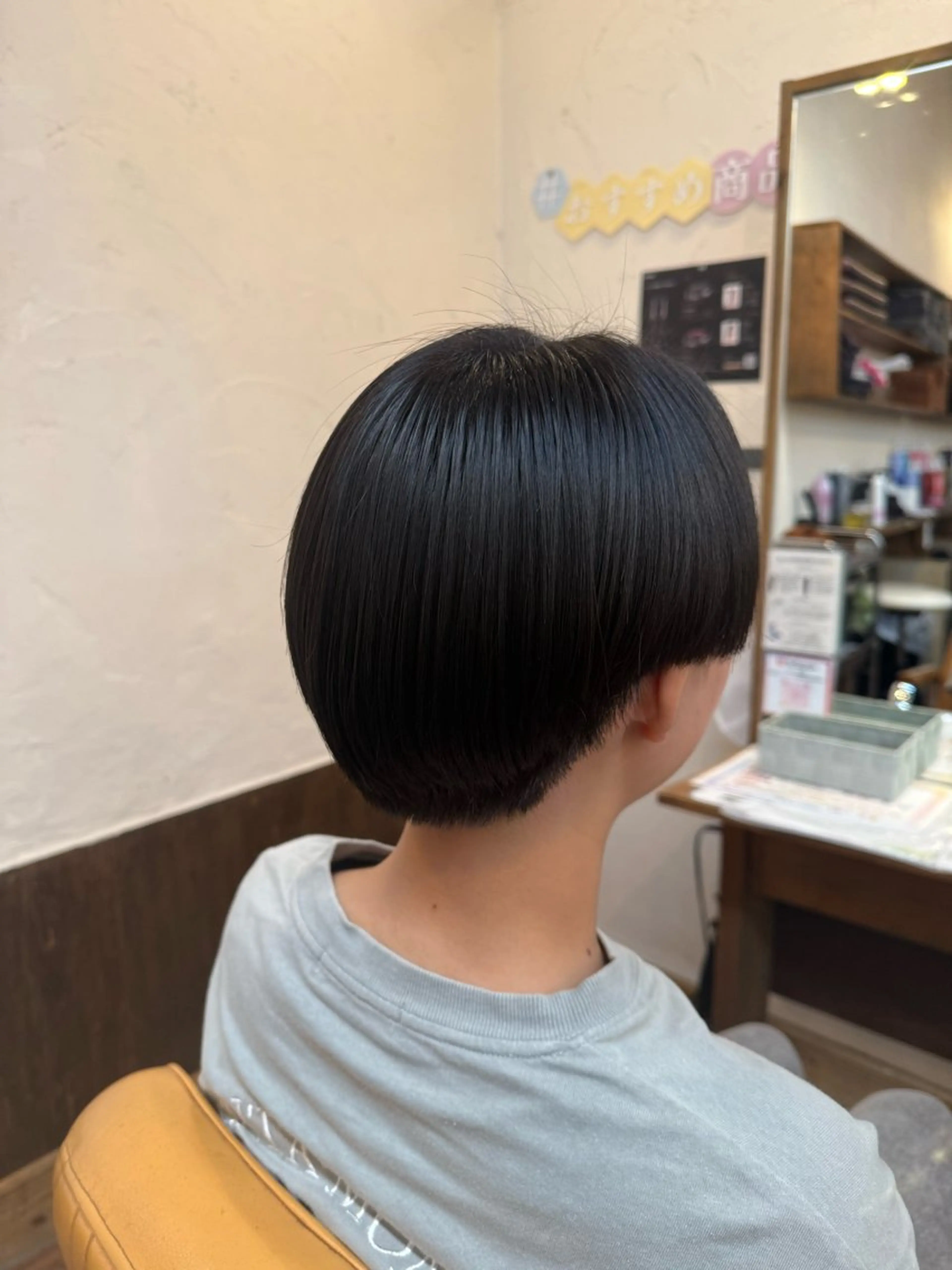 ショート ショートヘア 縮毛矯正 渡邊 さくらのヘアスタイル