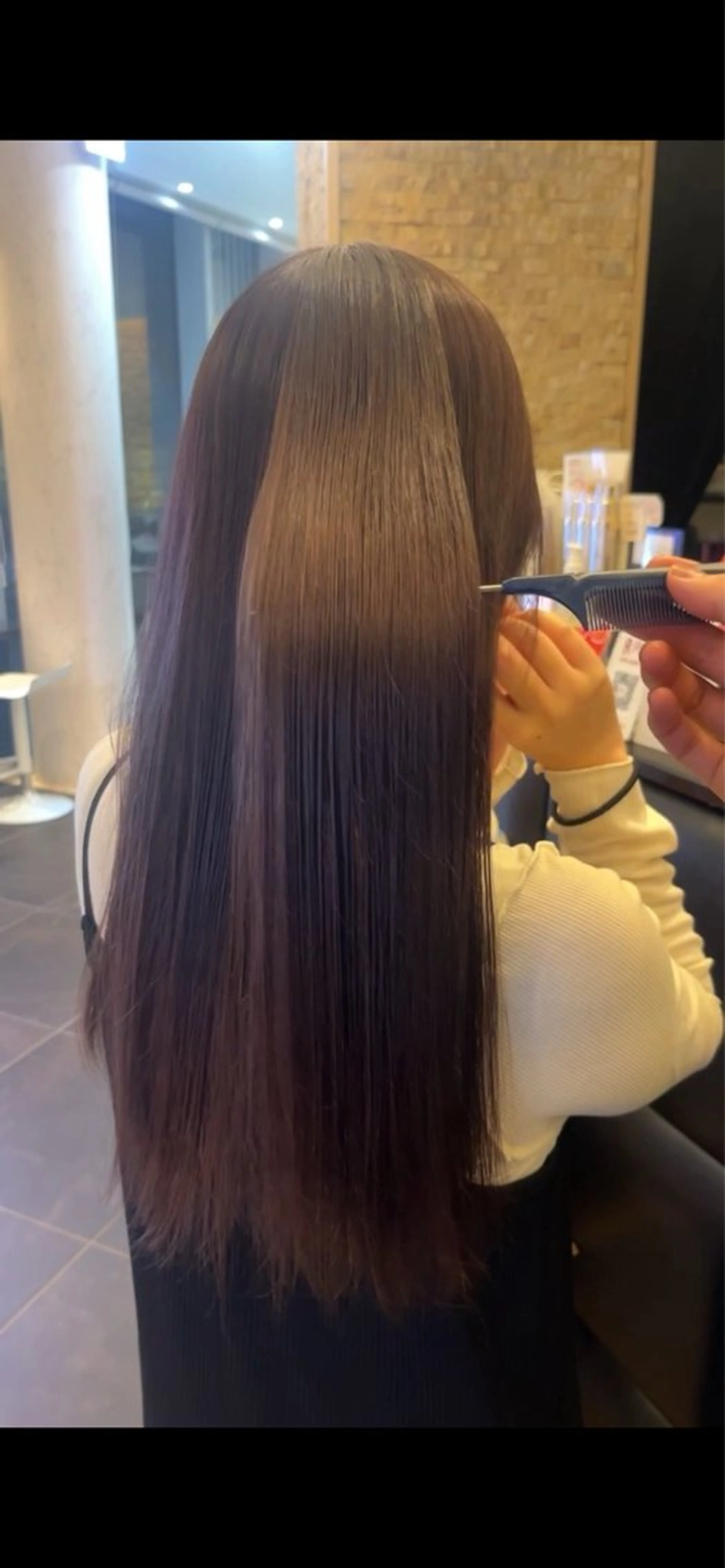 カラー 透明感カラー✨🩵 韓国ヘアkanatoのヘアスタイル