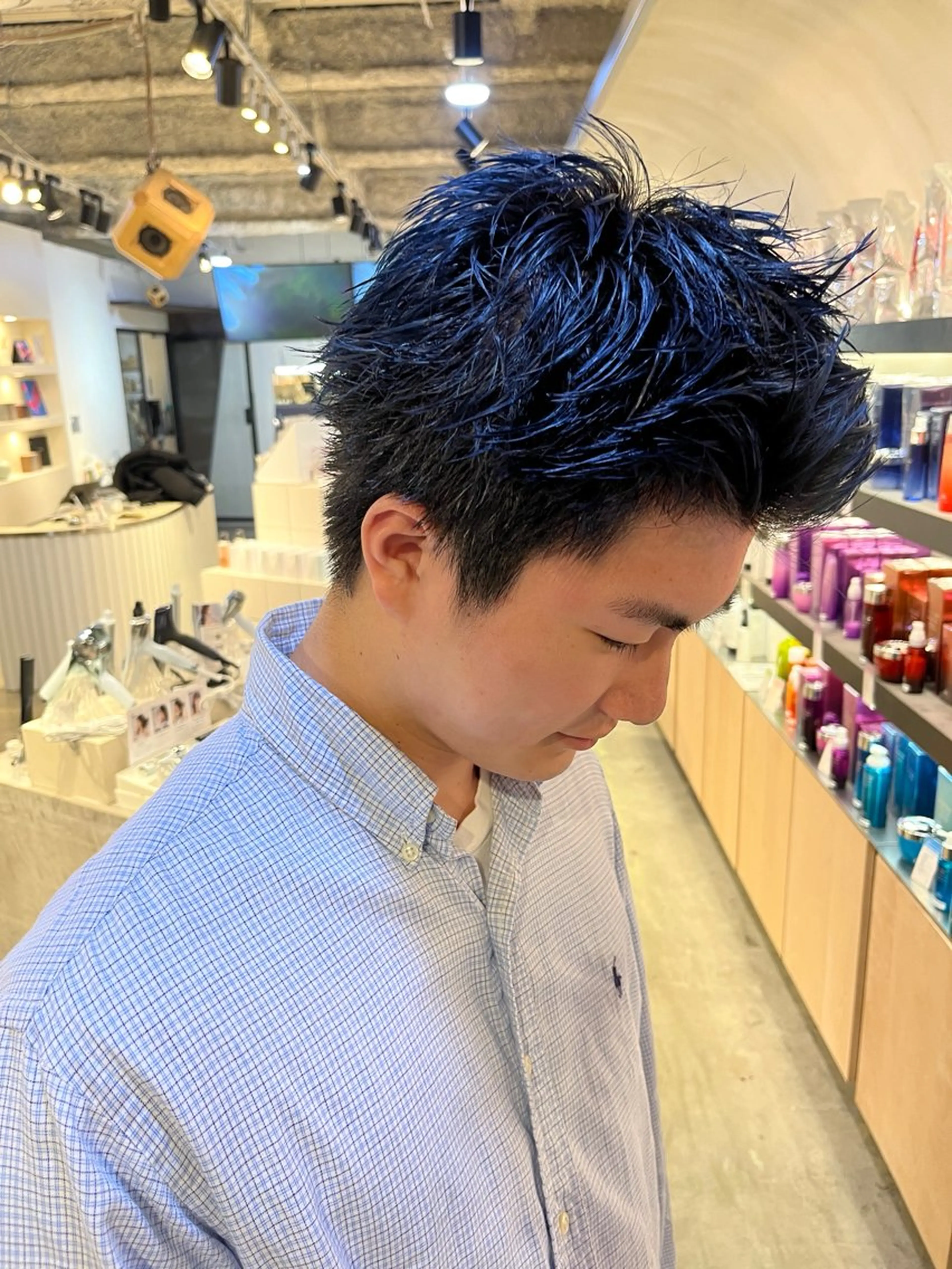 ショート カラー メンズ いぶ /札幌美容師のヘアスタイル