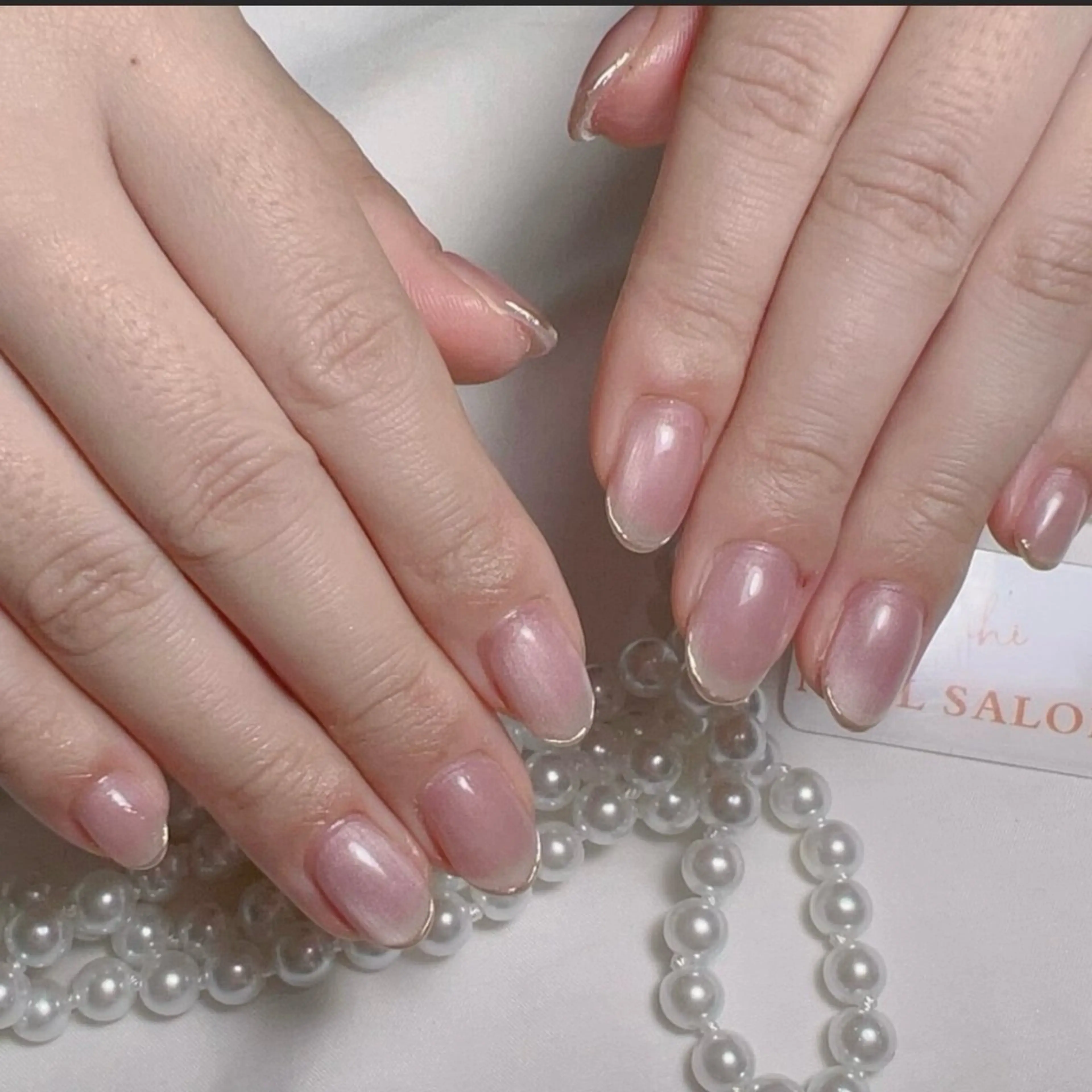 ネイル アートネイル フレンチネイル ジェルネイル グラデーション 韓国ネイル ハンドネイル 💕鈴木ユリ パラジェル/オフ無料のネイルデザイン