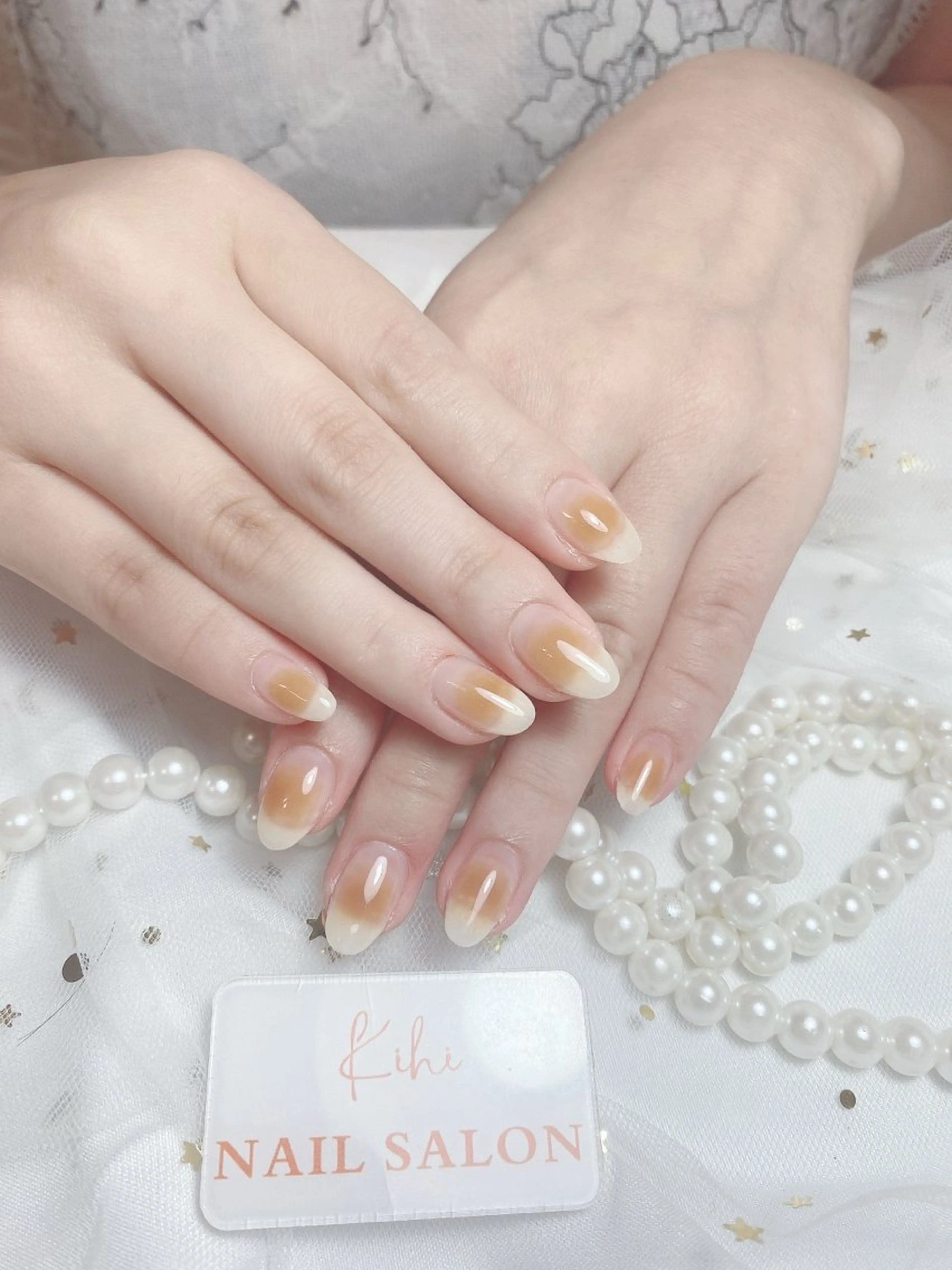 ネイル アートネイル フレンチネイル ジェルネイル グラデーション 韓国ネイル ハンドネイル ハンドケア さくら💮💮 【オフ無料】のネイルデザイン