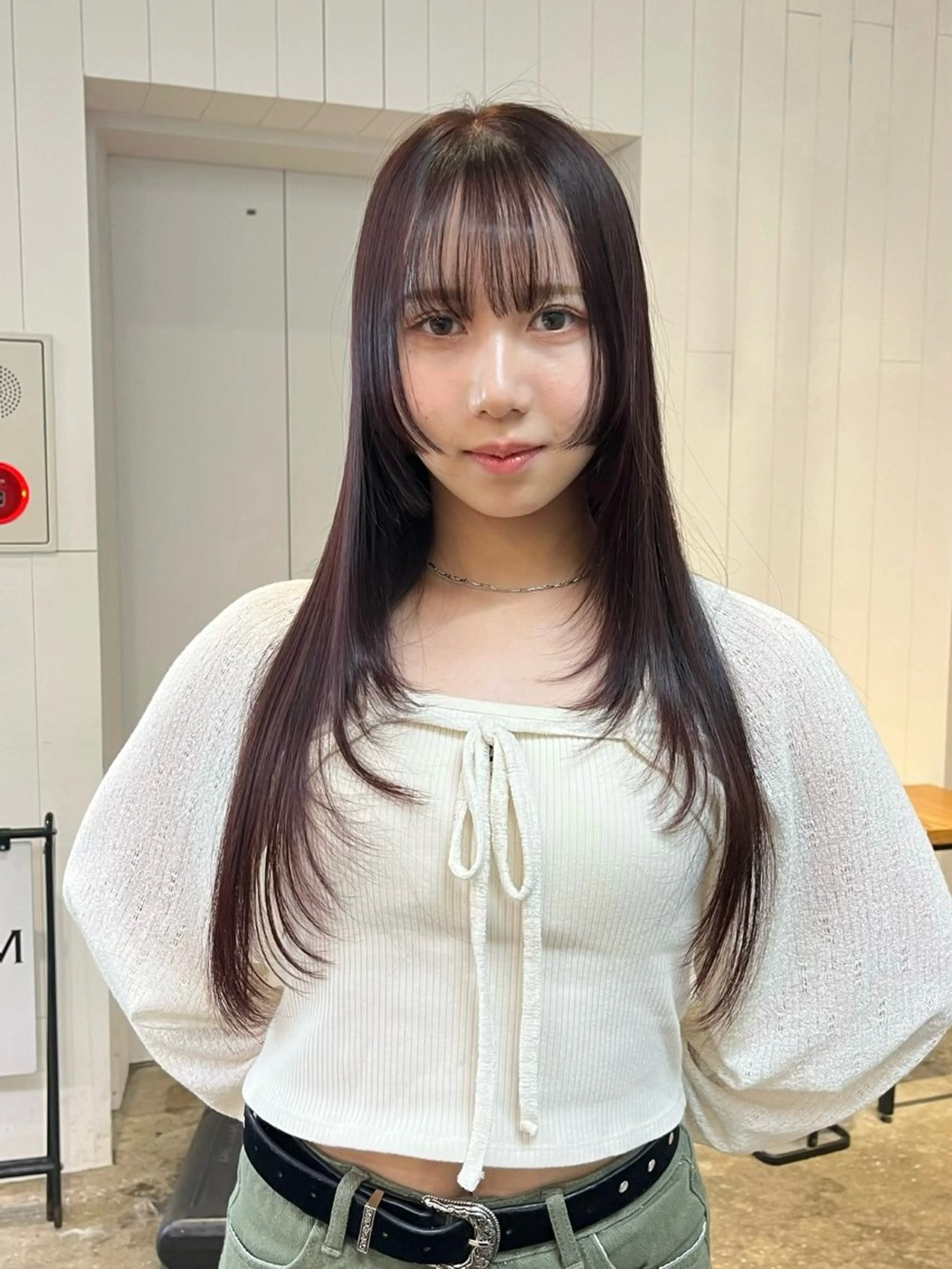 ロング レイヤーカット フカミ マナカのヘアスタイル