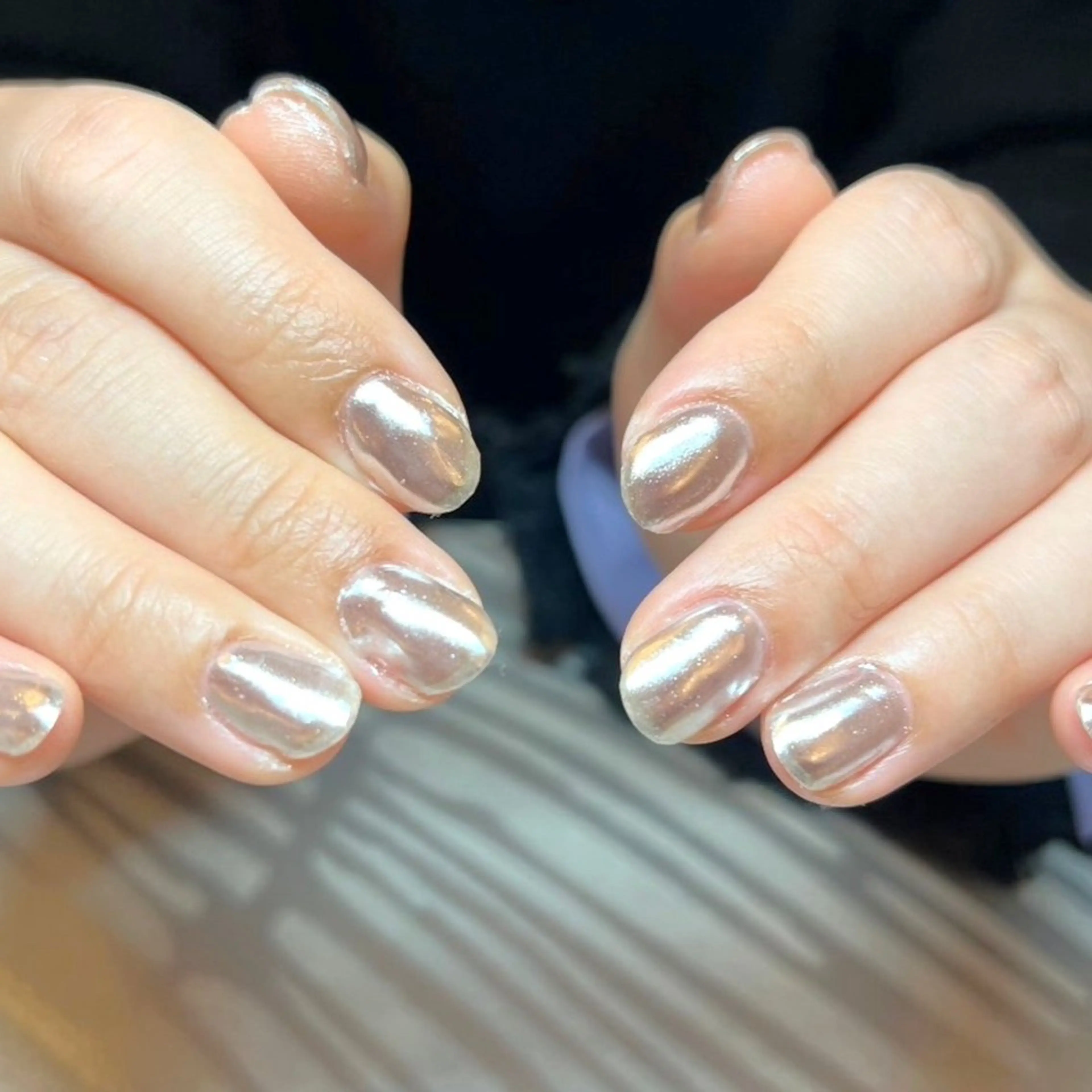 ネイル ミラーネイル ハンドネイル NURU NAIL ヌルネイル新宿のネイルデザイン