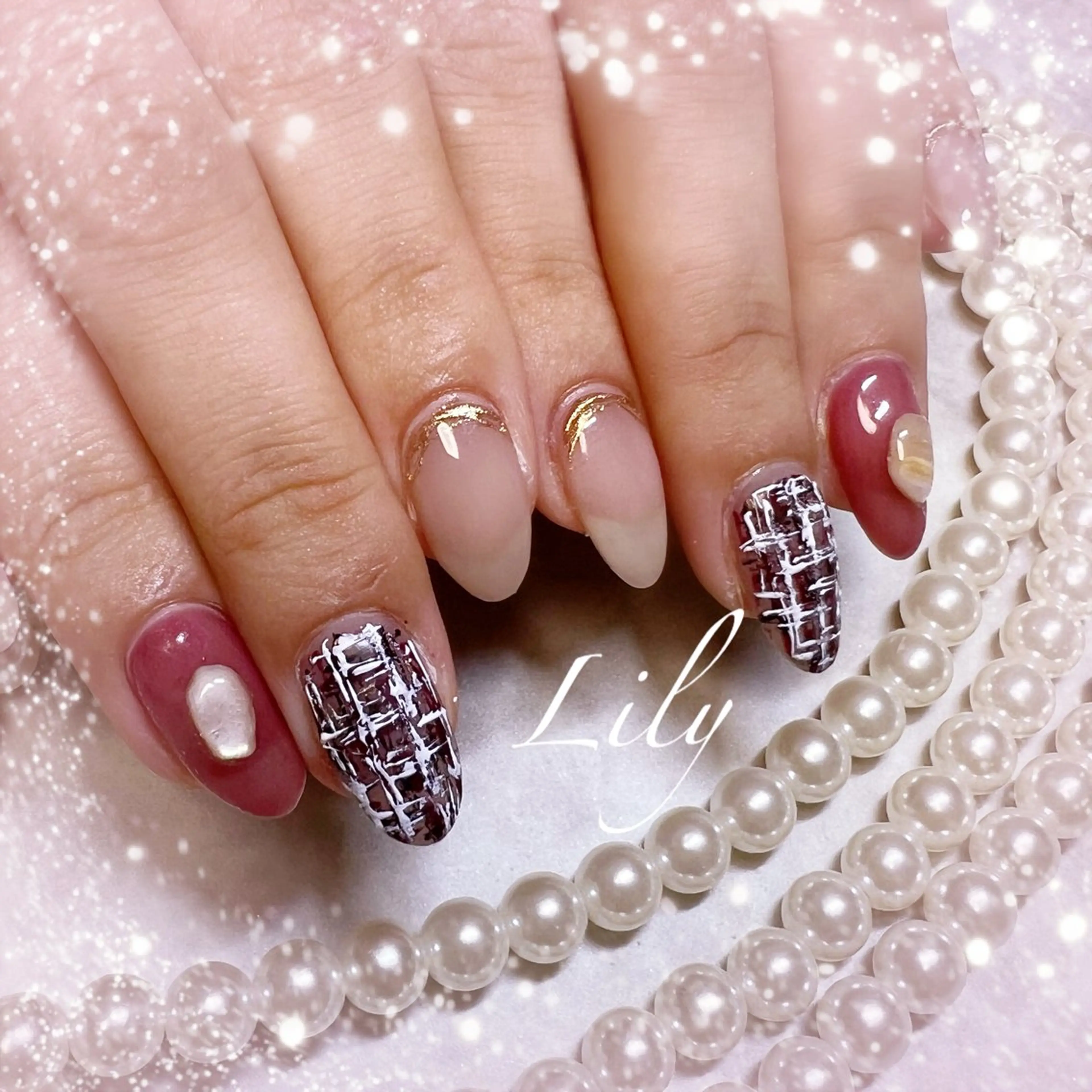 ネイル ハンドネイル Lily*nail 🌻Mii🌻のネイルデザイン