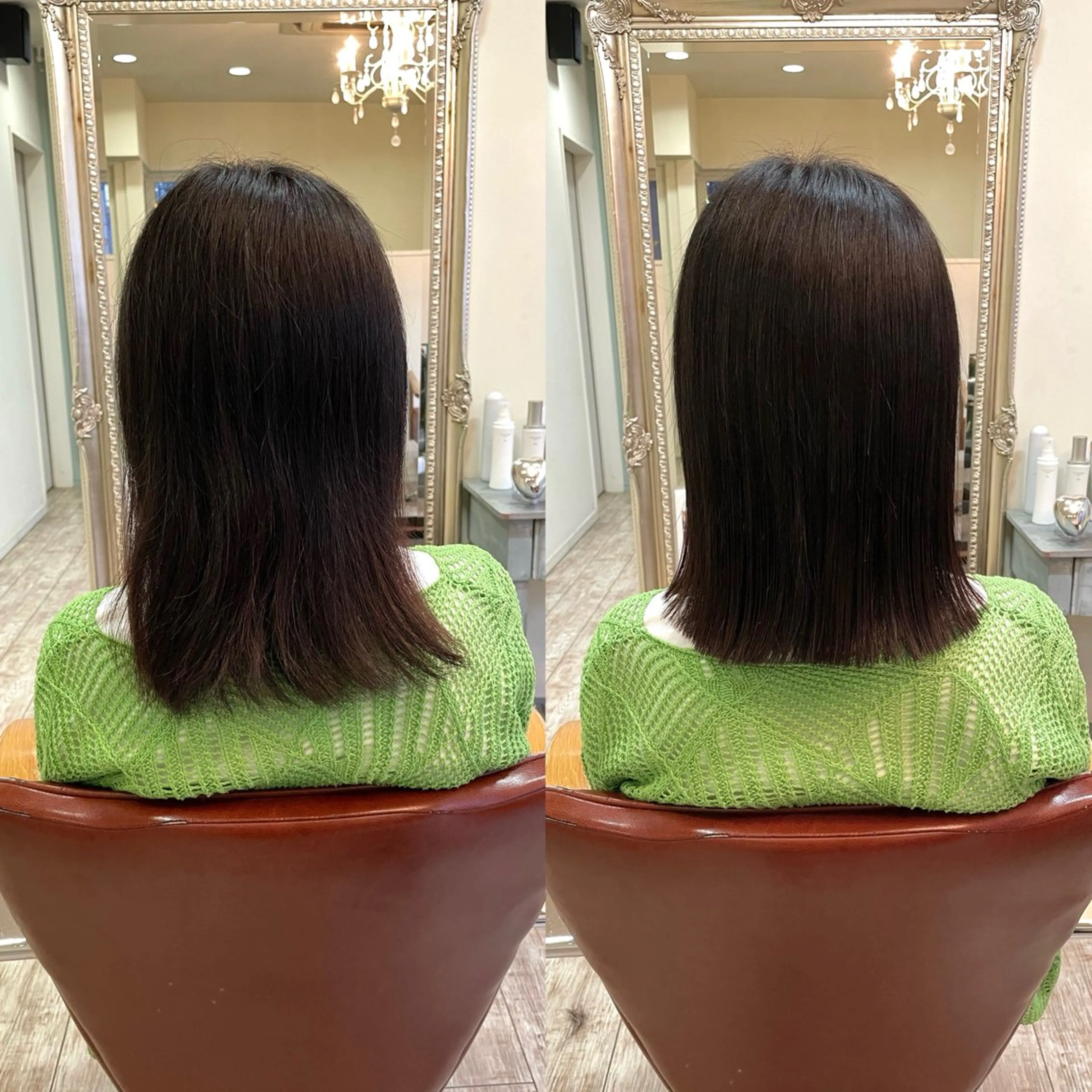 ミディアム 切りっぱなしボブ ボブ 【髪質改善】 Wakanaのヘアスタイル