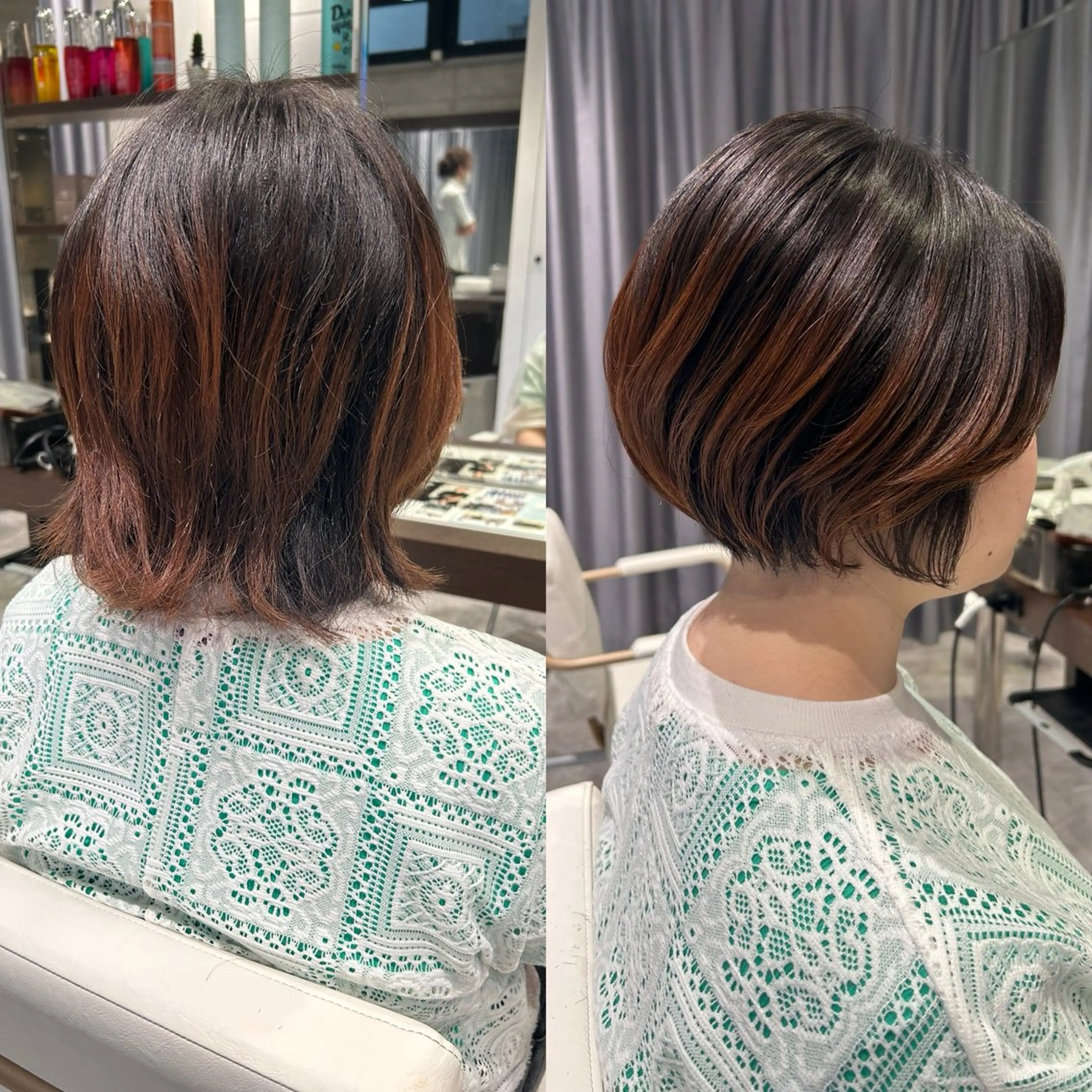 ショート 🫧透明感イルミナ カラー🫧三浦菜々子のヘアスタイル