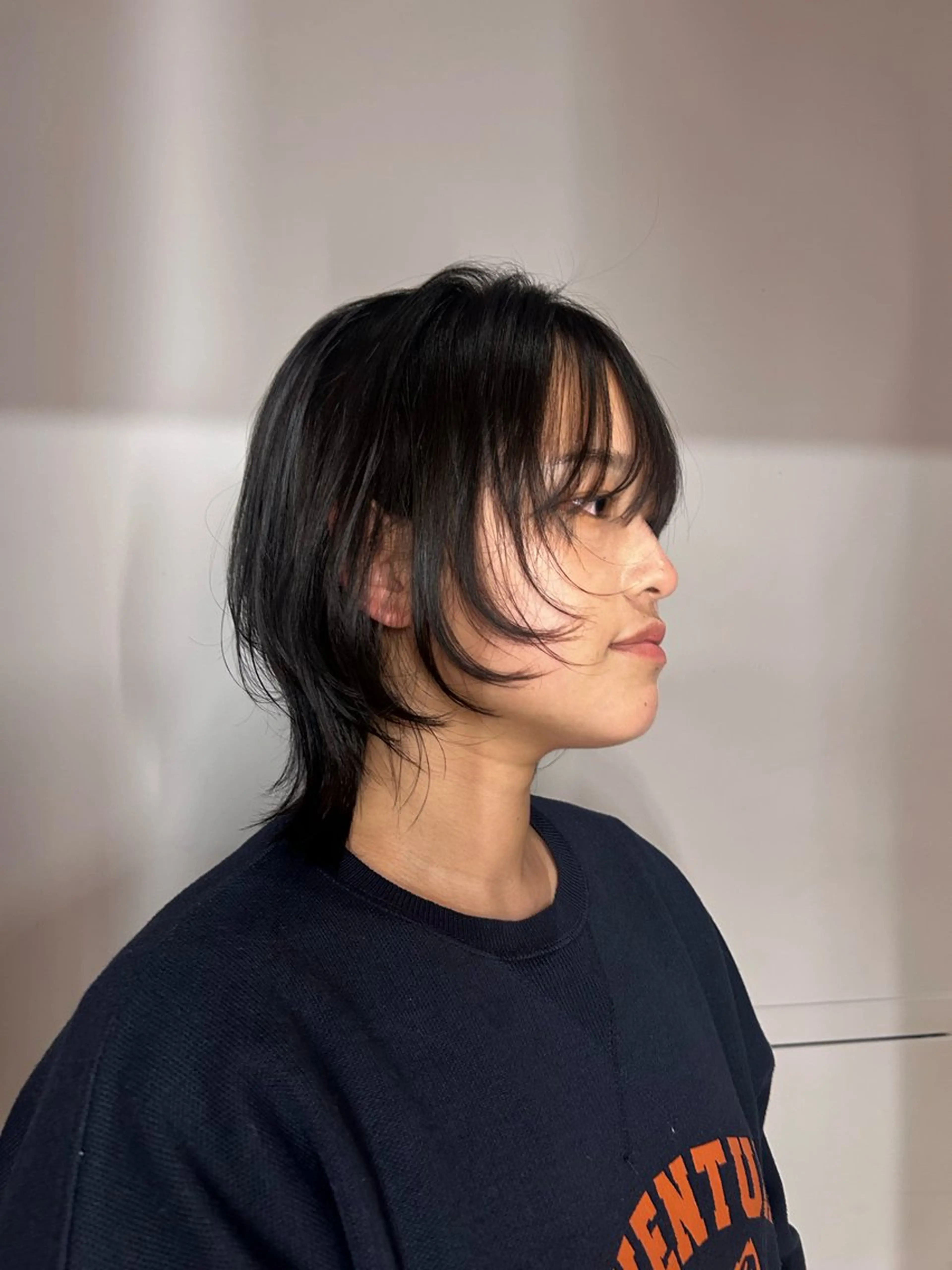 ミディアム カラー 顔まわりレイヤー レイヤーカット ウルフカット ウルフレイヤー 🌿ボブ パーマ高橋啓太🌿のヘアスタイル