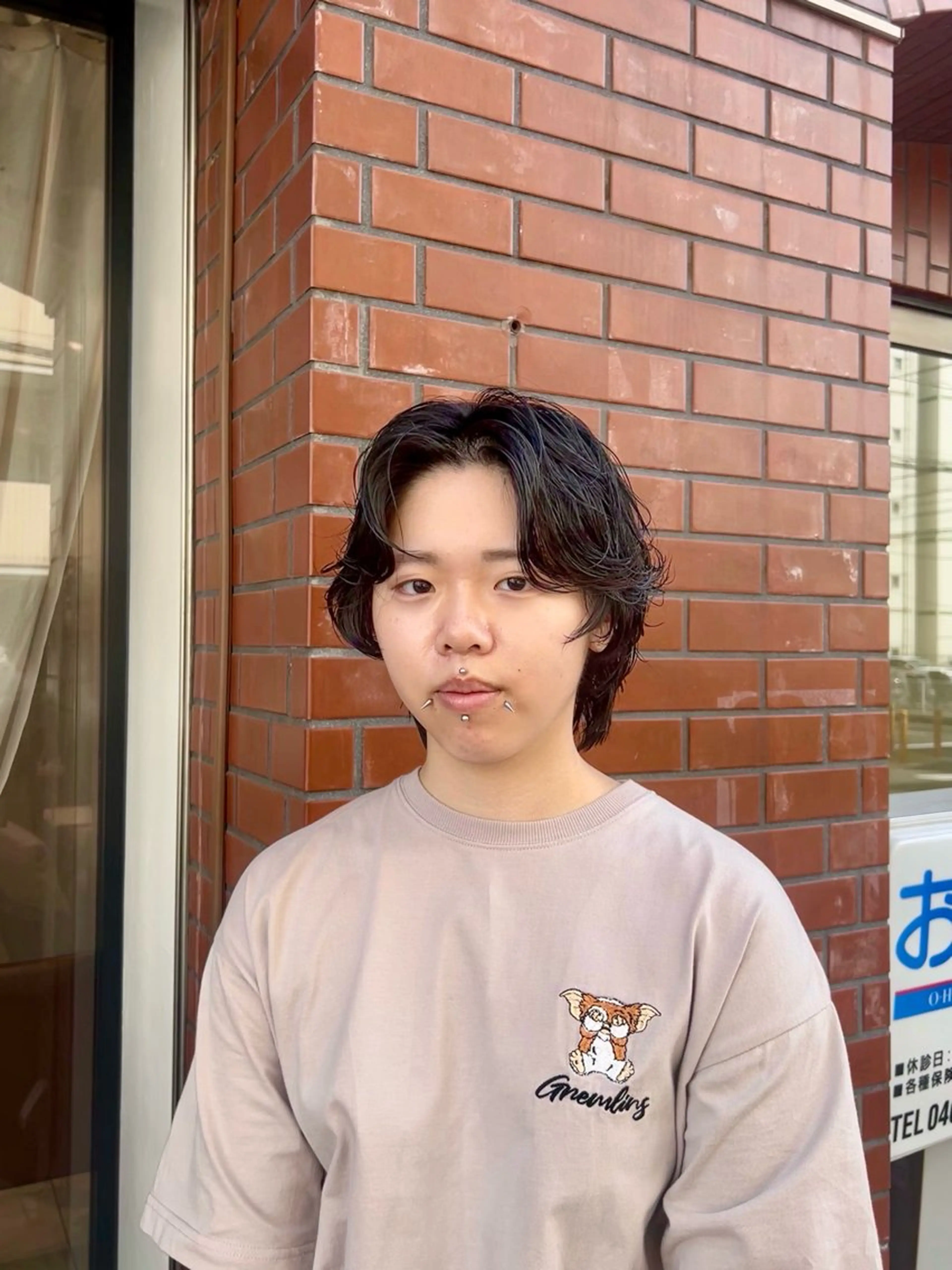 ショート パーマ ウルフカット カット パーマ 保坂 駿太郎のヘアスタイル