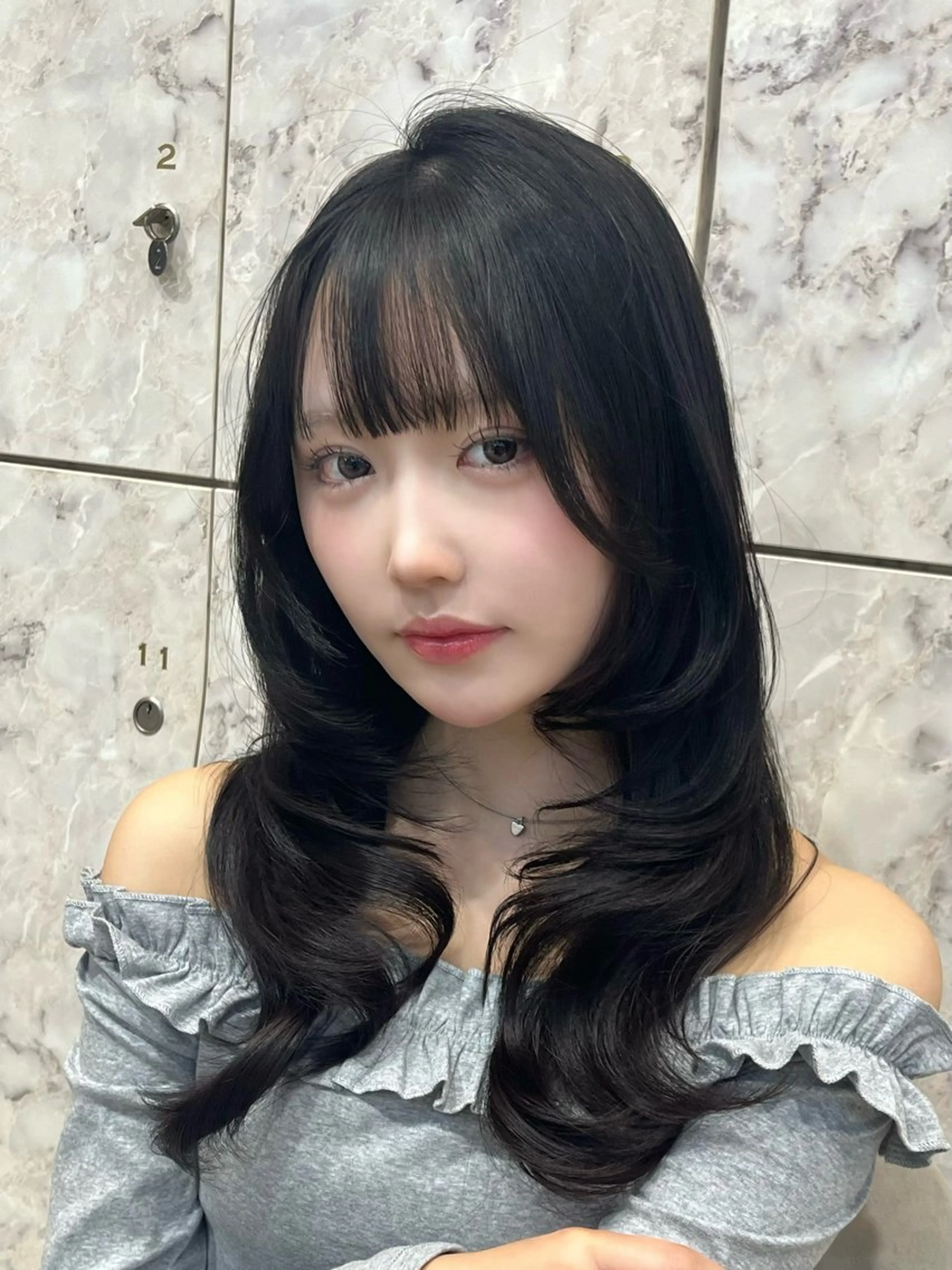 ロング カット ヘアカラー レイヤーカット 新宿🤍Maiのヘアスタイル