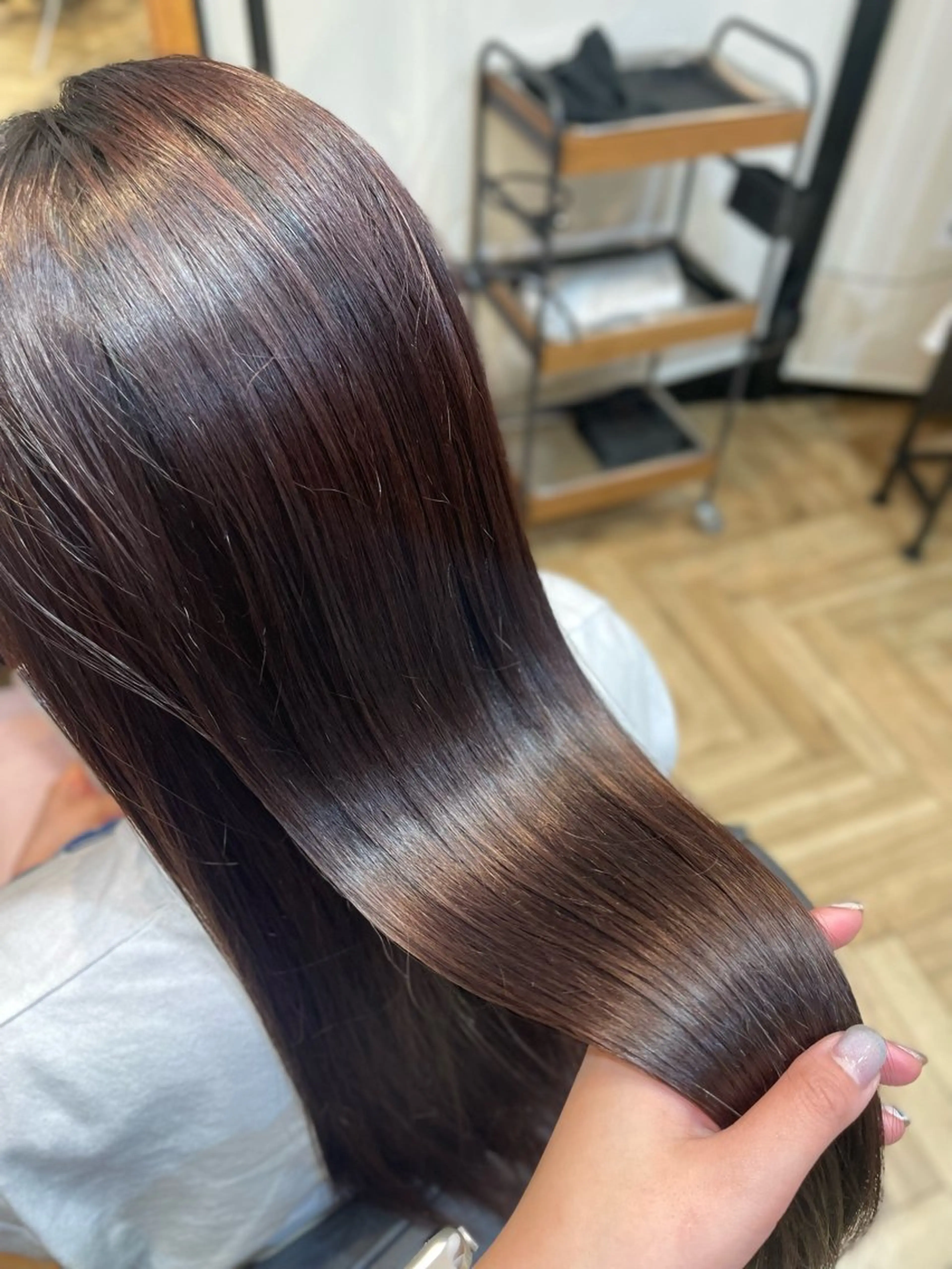 ロング 縮毛矯正 縮毛矯正 トリートメント 望恵🌸 韓国🇰🇷スタイルのヘアスタイル