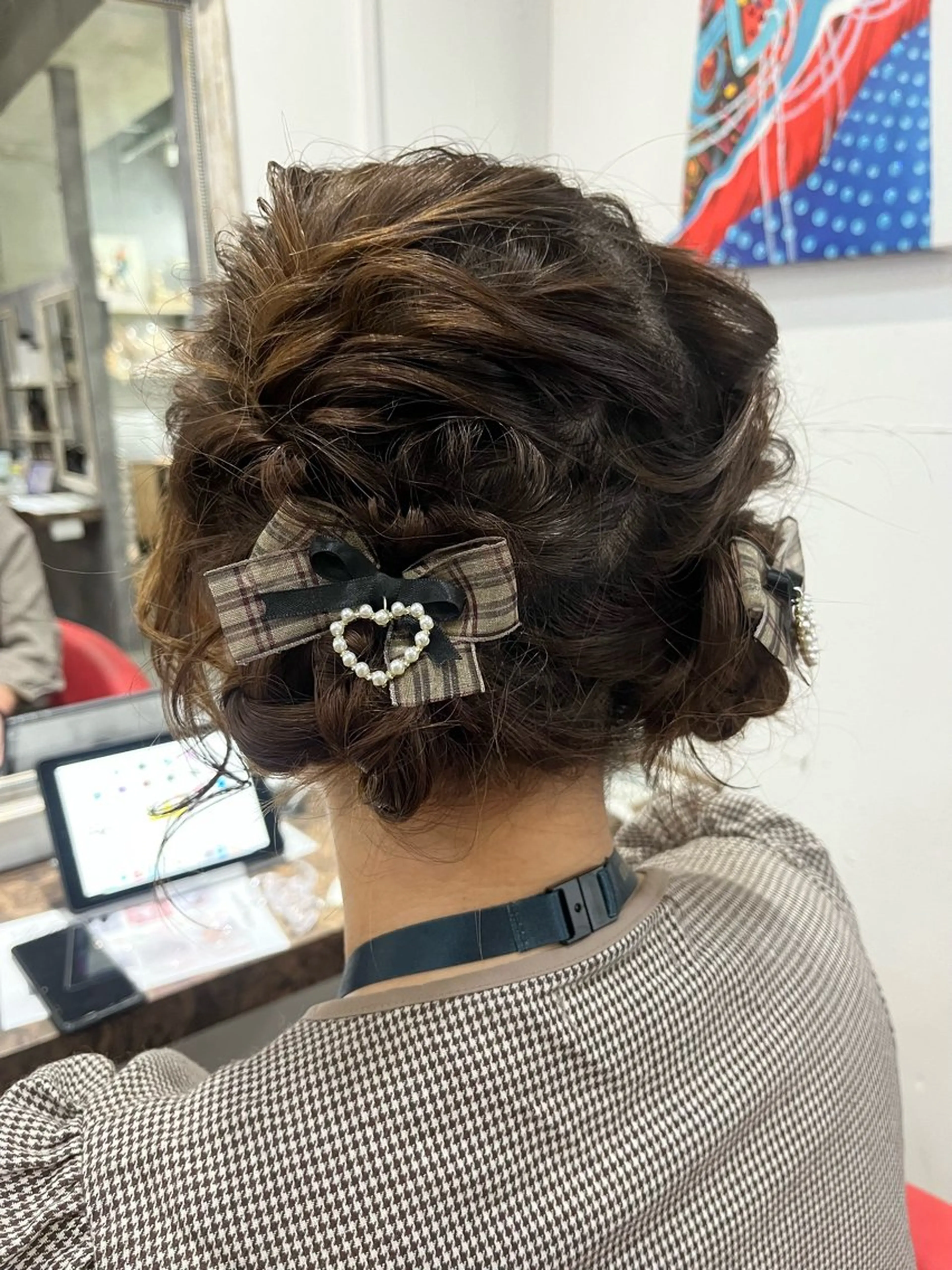 セミロング カラー ヘアアレンジ ヘアセット 駅チカ【ali'i】 アリイ花崎友美☘のヘアスタイル