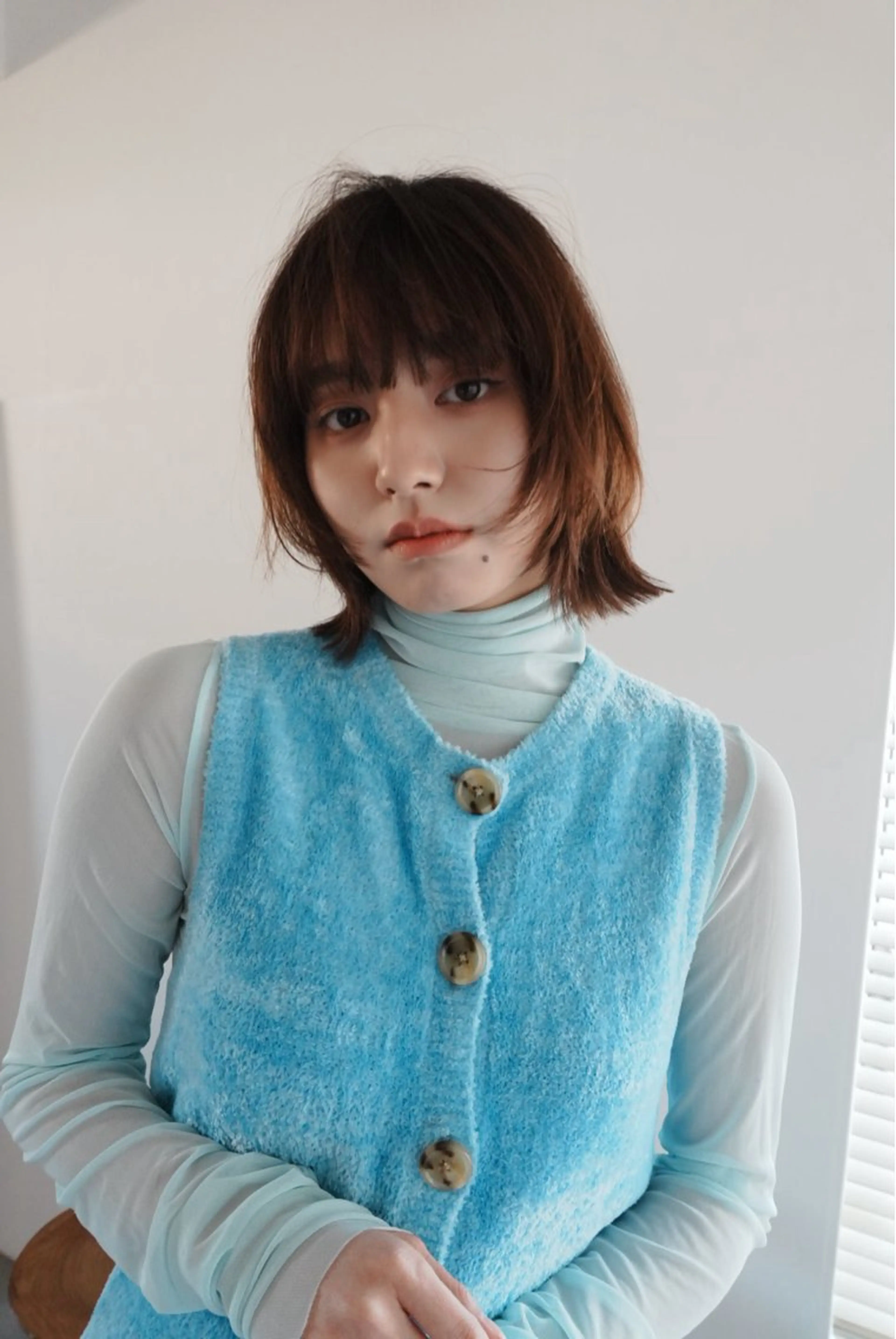 ショート ボブレイヤー ボブ レイヤーカット カット ヘアカラー 藤井 紀香のヘアスタイル