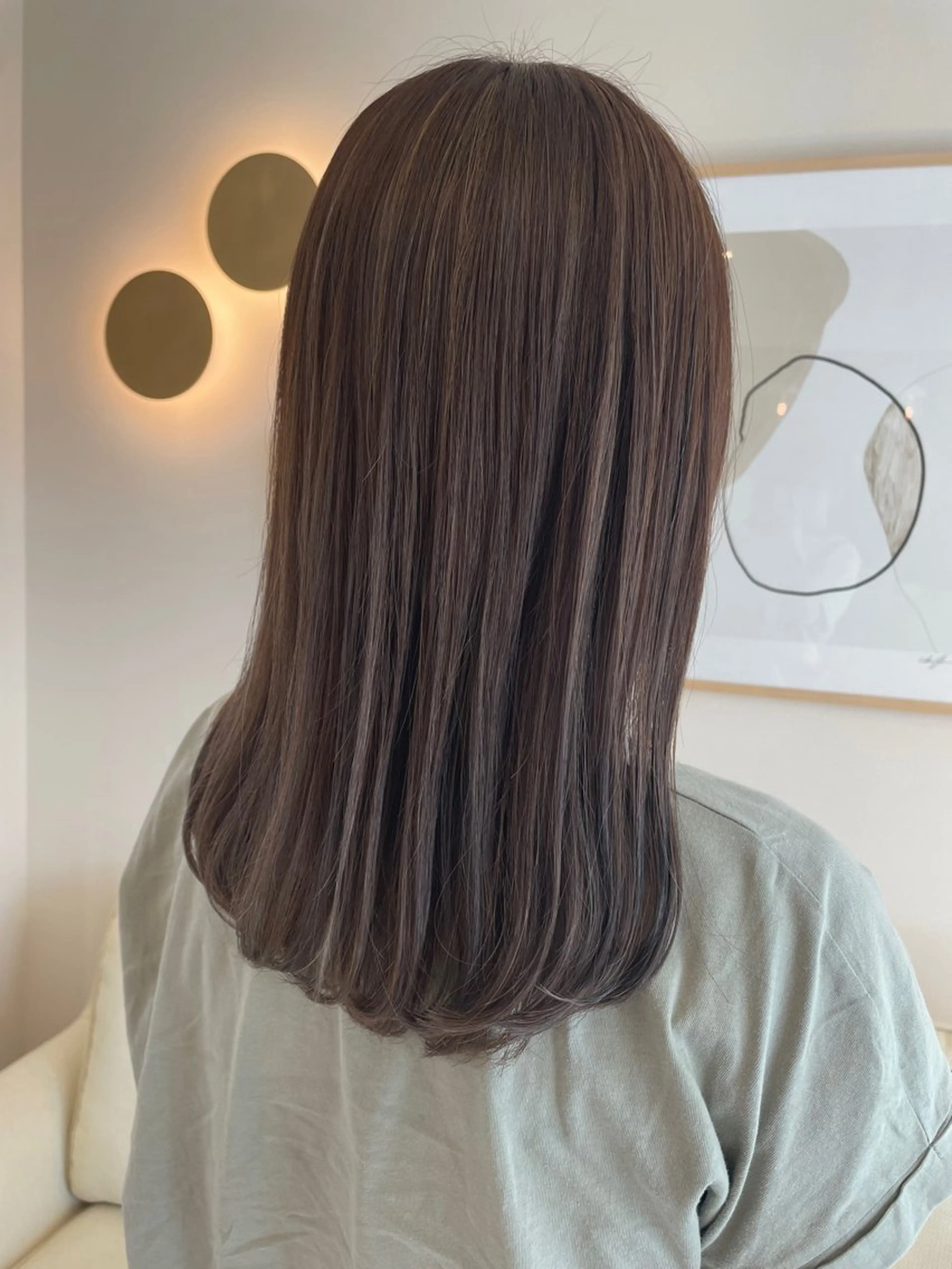 セミロング ダメージレス◎東区/ 艶カラー💫/斉藤拓のヘアスタイル