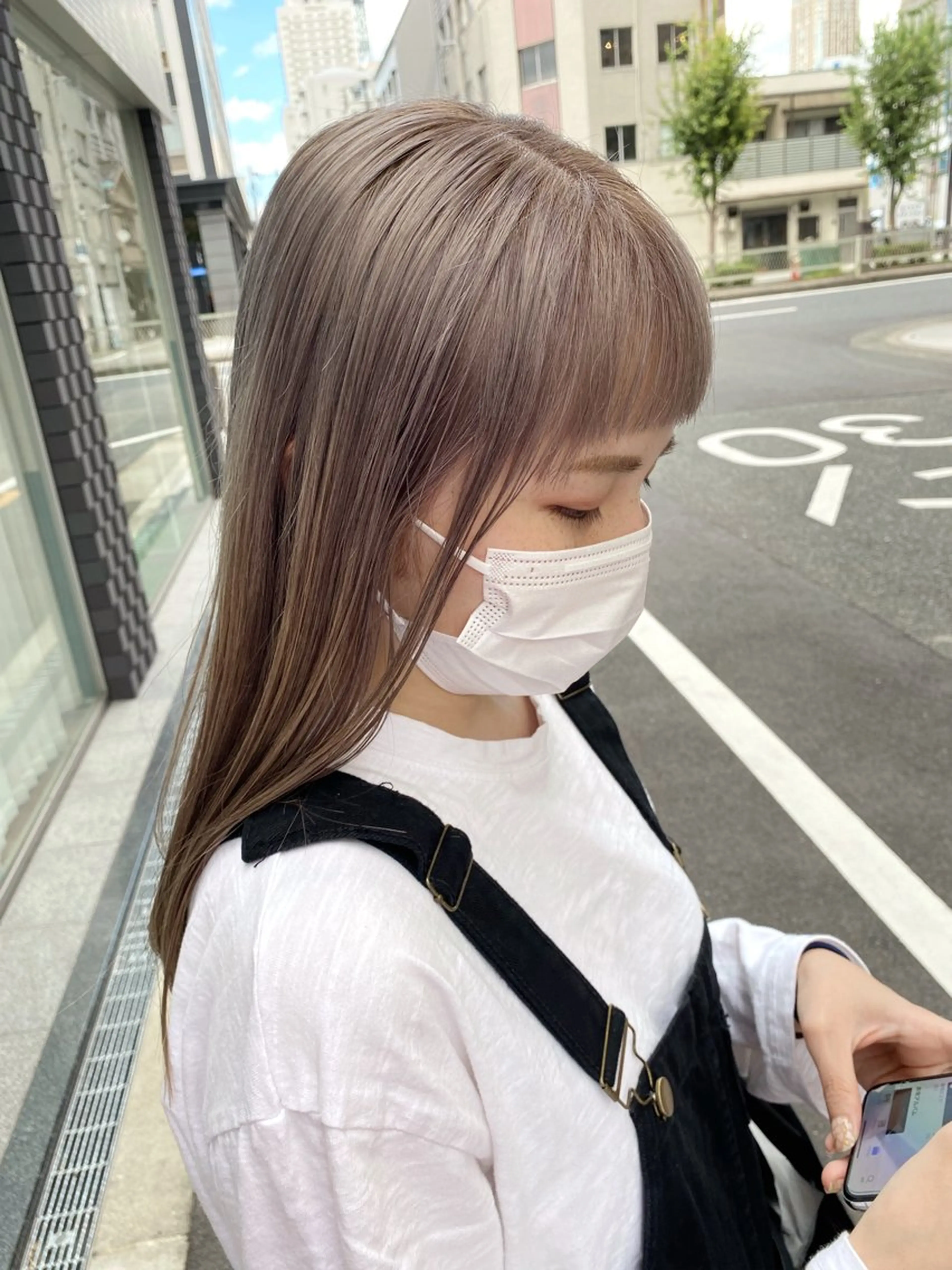 セミロング カラー ボブ／パーマ指名 No. 1🍃れんとのヘアスタイル