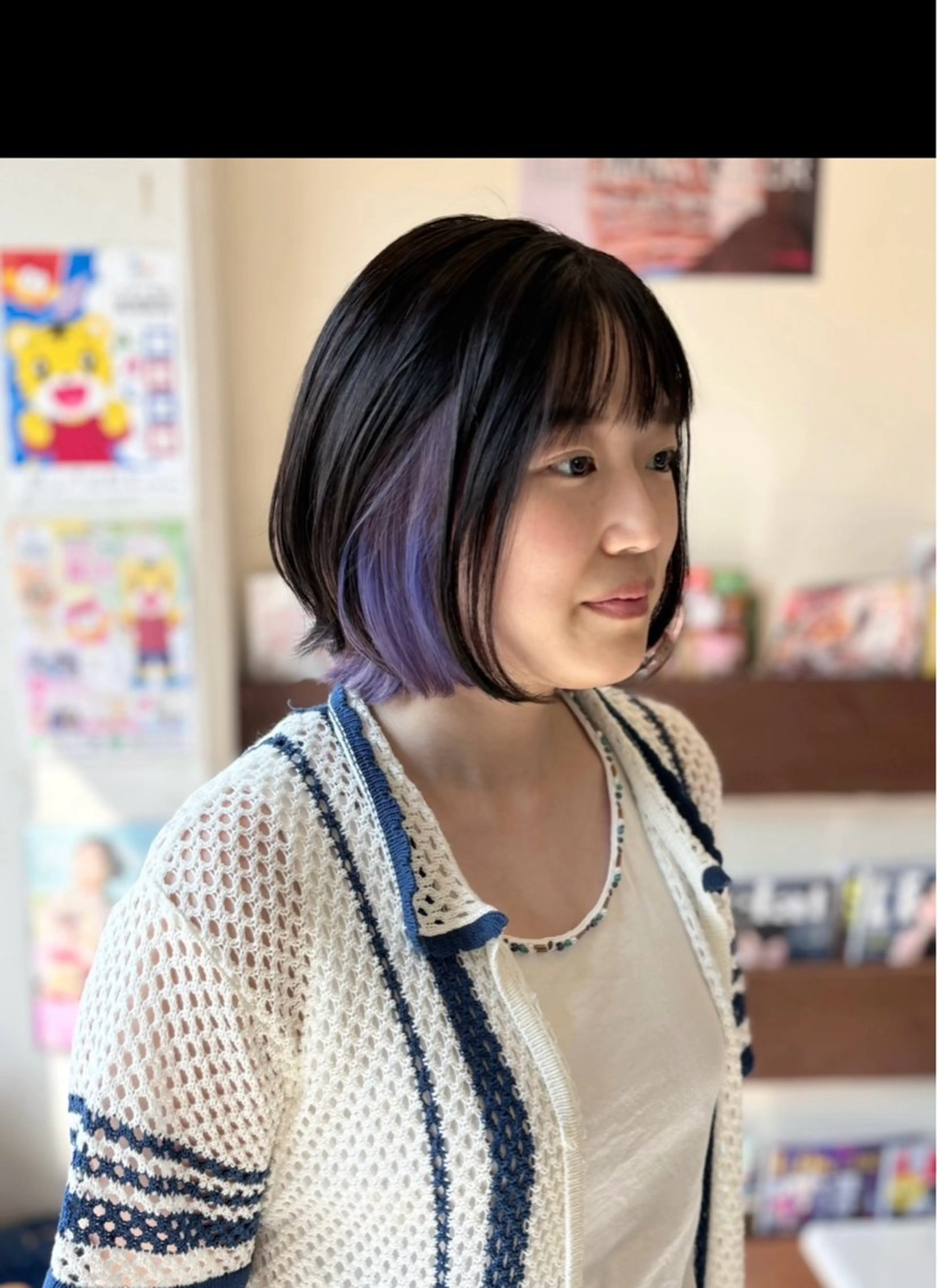 ショート カラー アッシュ ブリーチ ケアブリーチ インナーカラー ラベンダーカラー ヘアカラー 小野 友暉のヘアスタイル