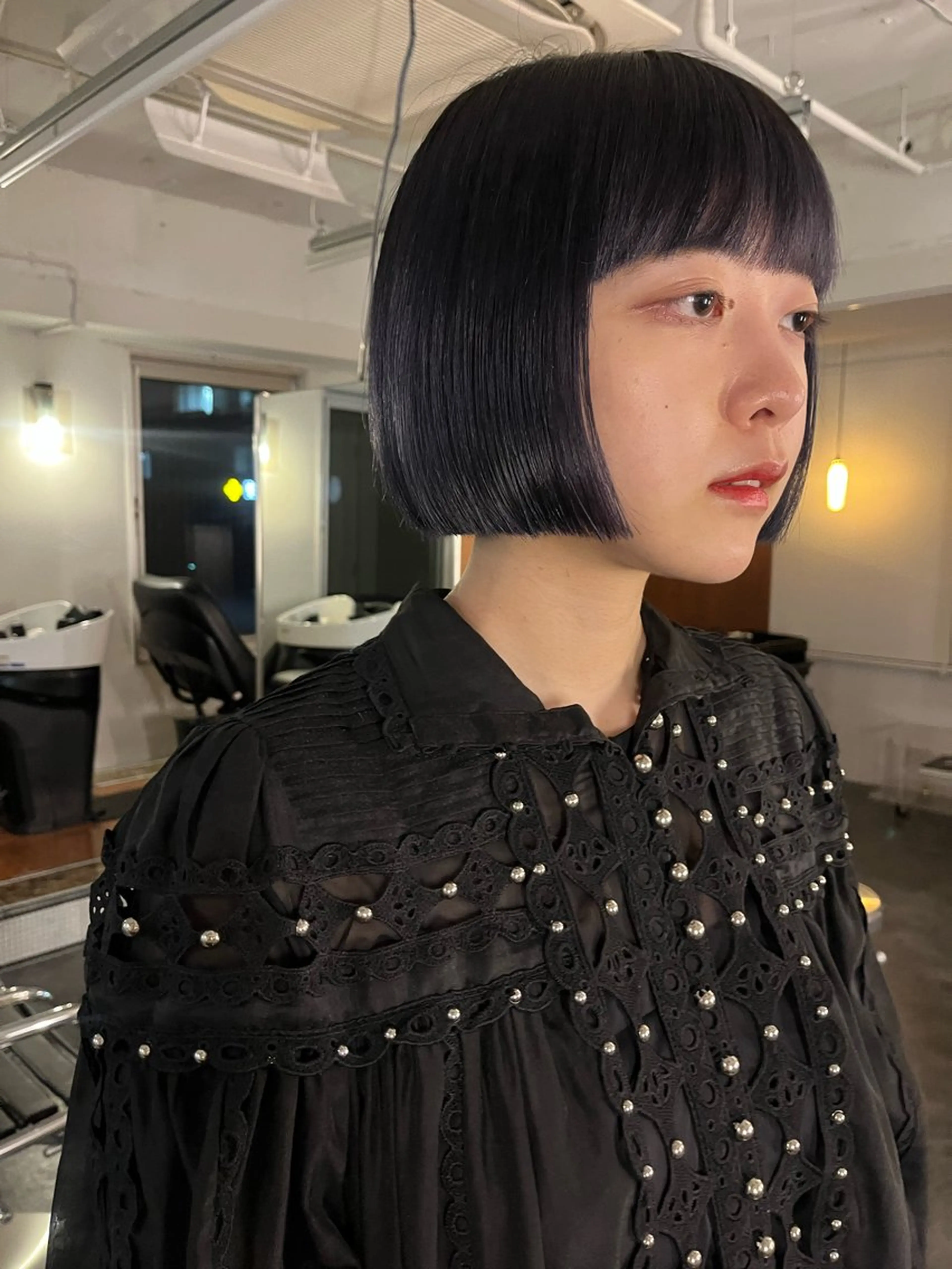 ショート カット レイヤー/ケアパーマ /ニュアンス/モードのヘアスタイル