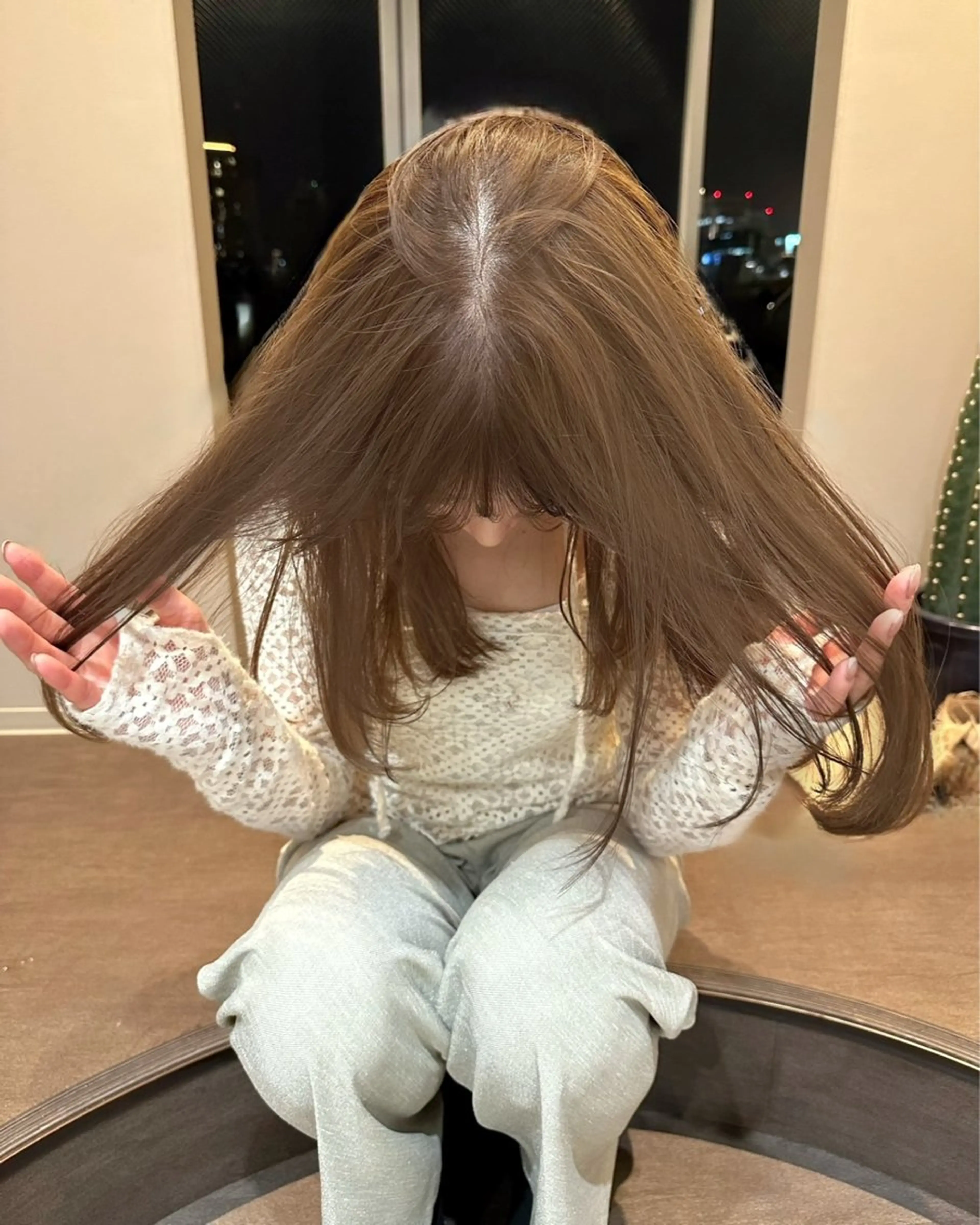 ロング カラー ヘアカラー 色素薄めカラー o___mioのヘアスタイル