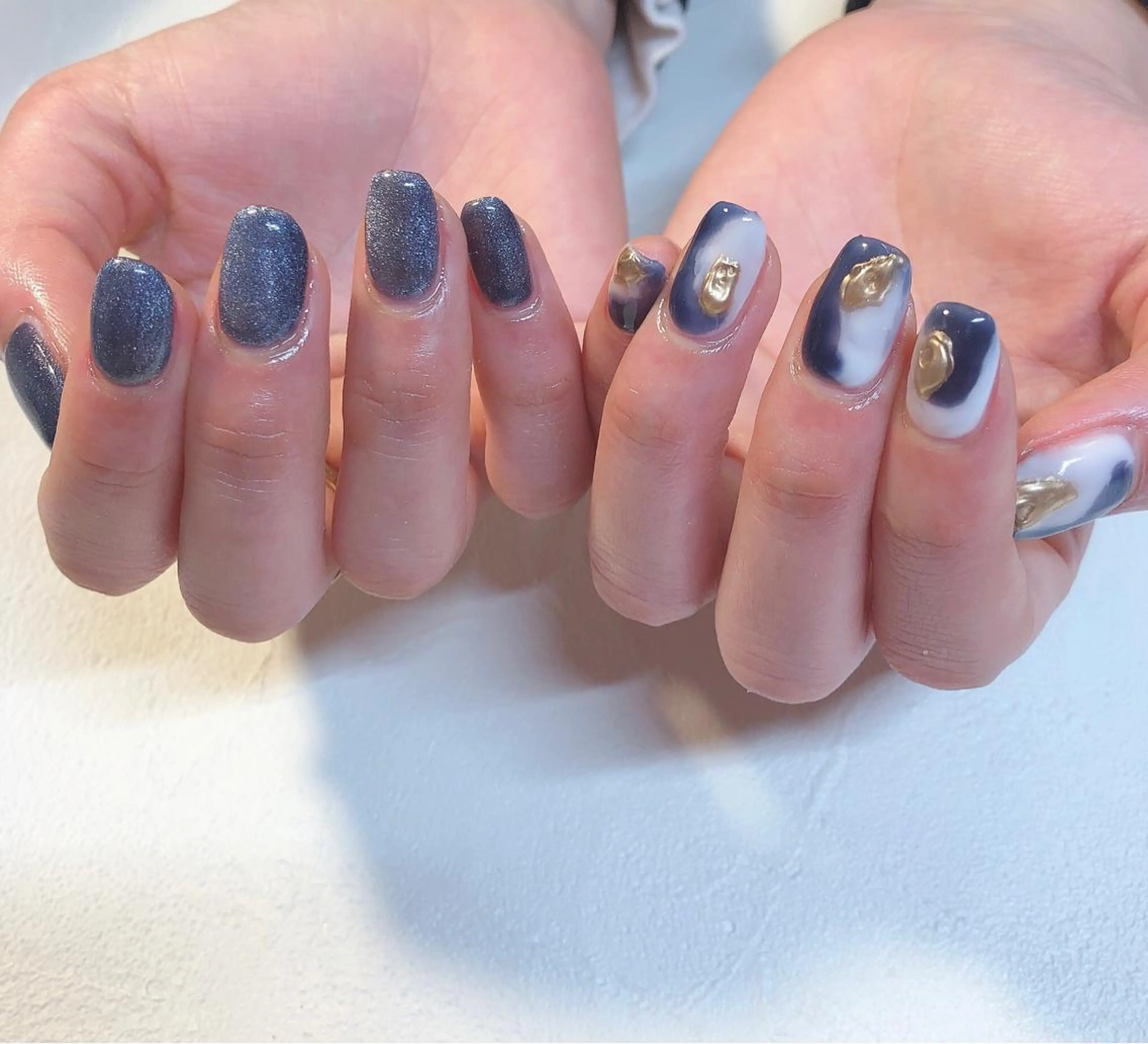 ネイル ジェルネイル マグネットネイル ニュアンスネイル nails 🎀meのネイルデザイン