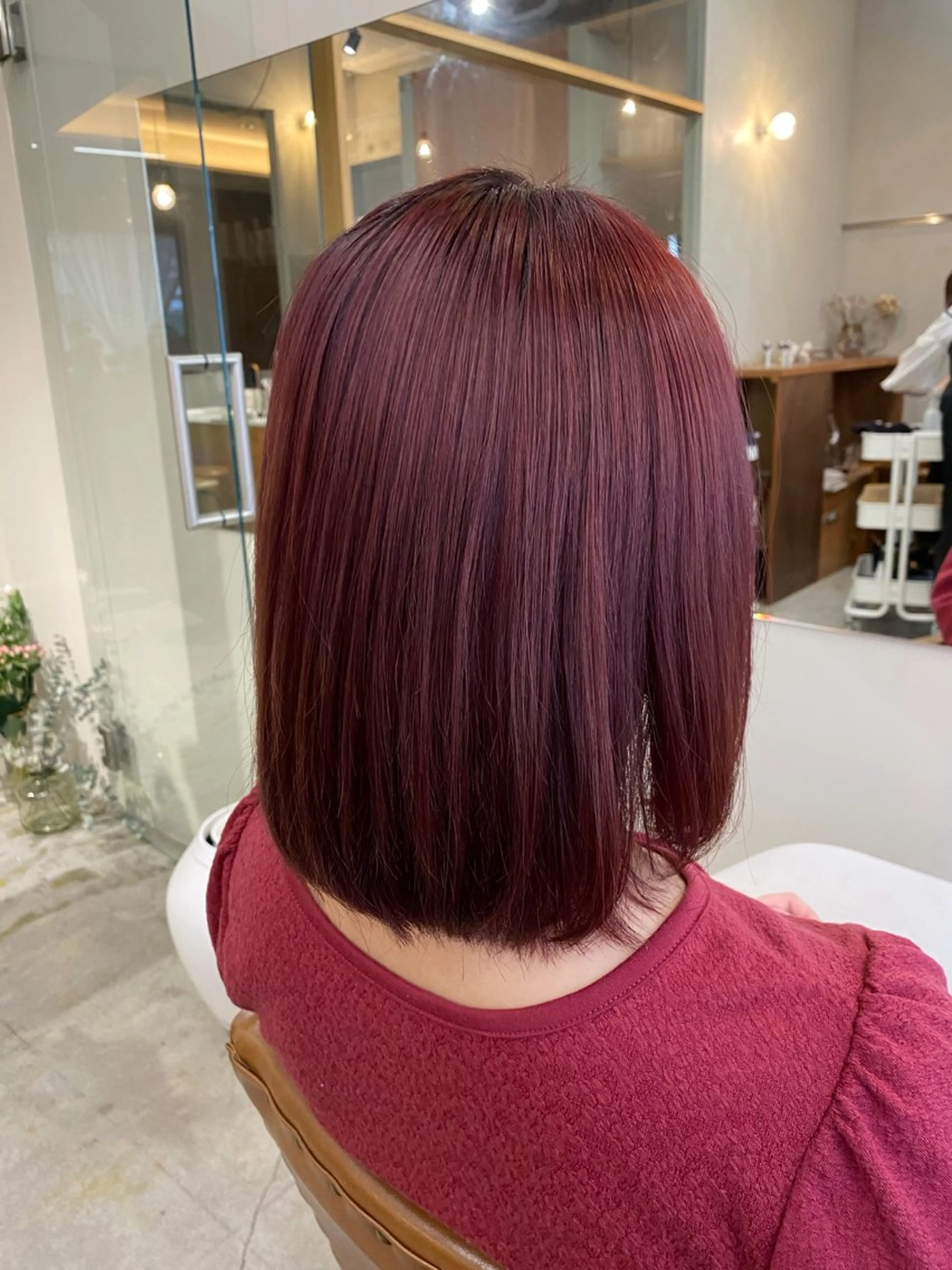 ミディアム ヘアカラー トリートメント 🌻花屋併設🌻濱 幸帆のヘアスタイル