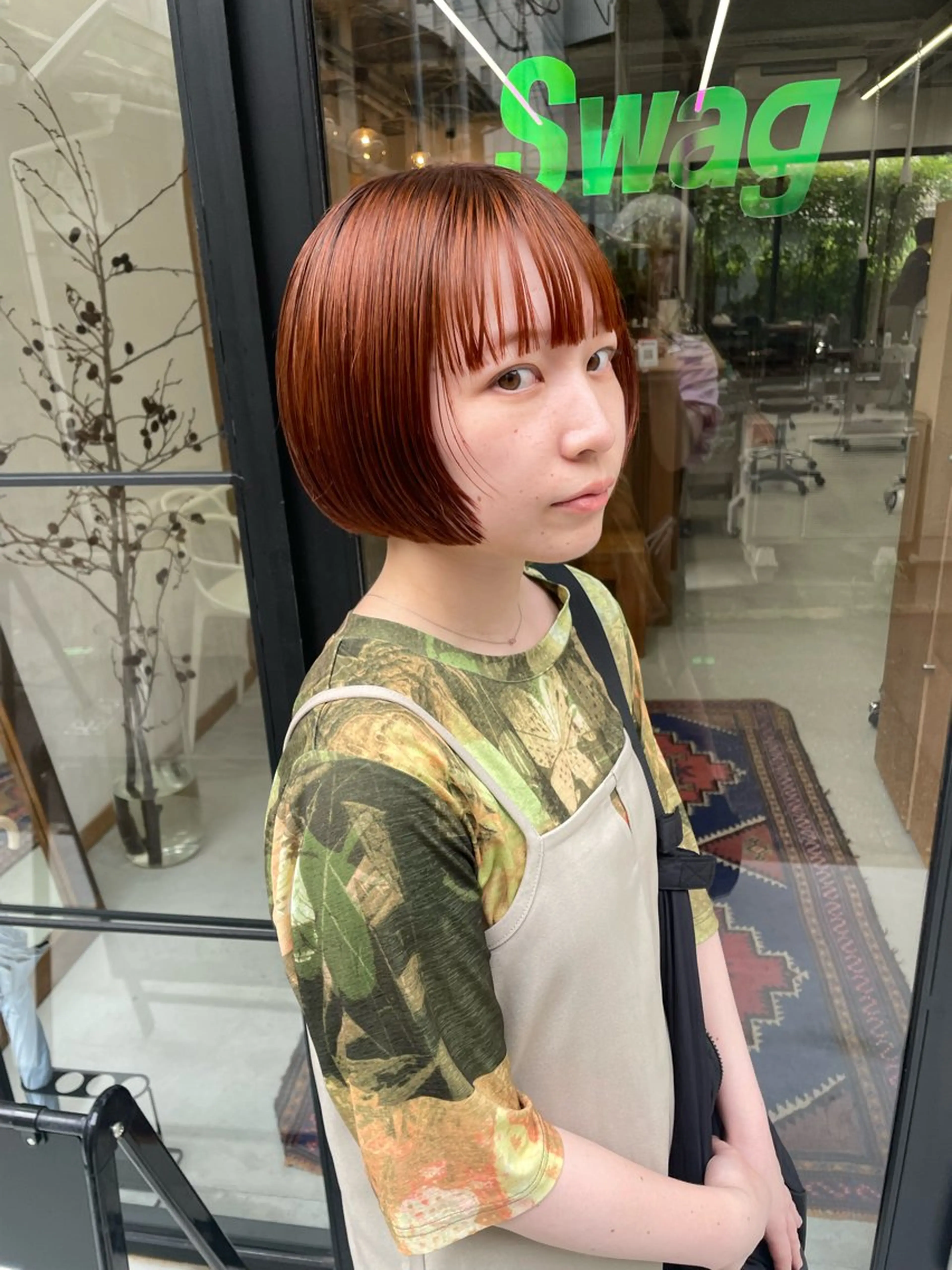 ミディアム カラー パーマ ヘアアレンジ メンズ カット ヘアカラー トリートメント tatsumi/ボブ ウルフ/レイヤーのヘアスタイル