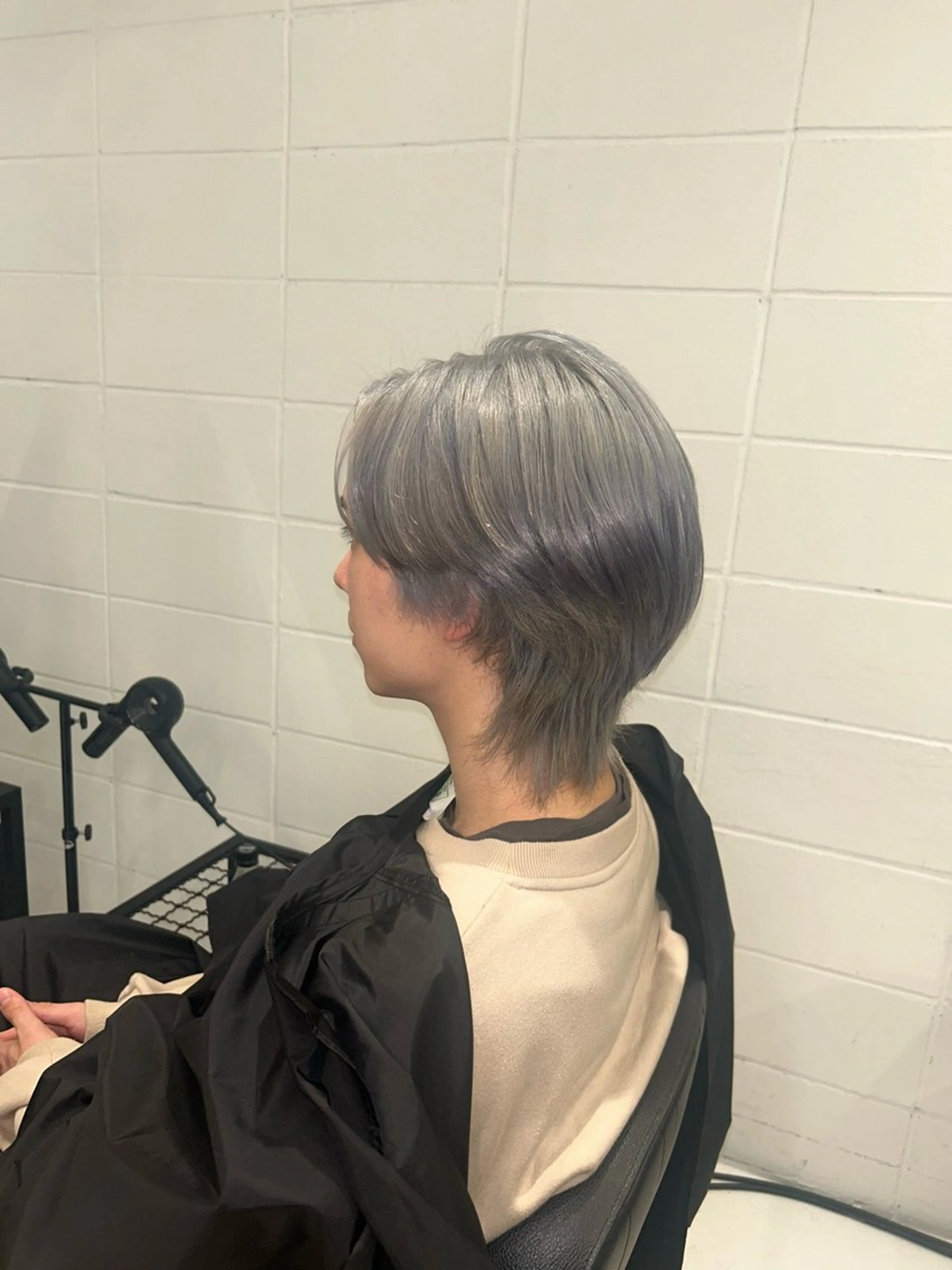 カラー シルバー ホワイトシルバー ヘアカラー トリートメント カットモデル募集中/ 原宿/MOENOのヘアスタイル