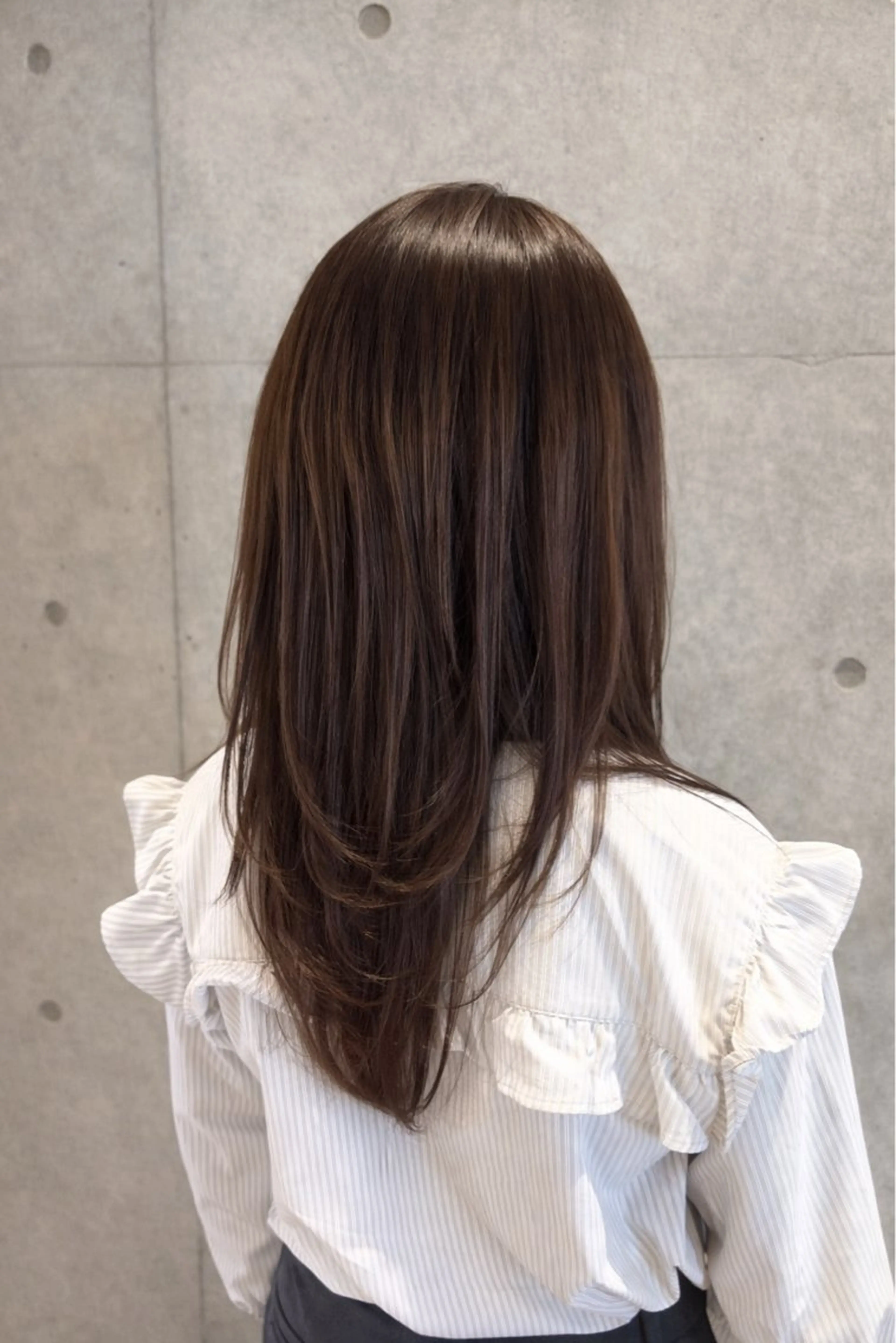 ロング カット 南 菜花のヘアスタイル
