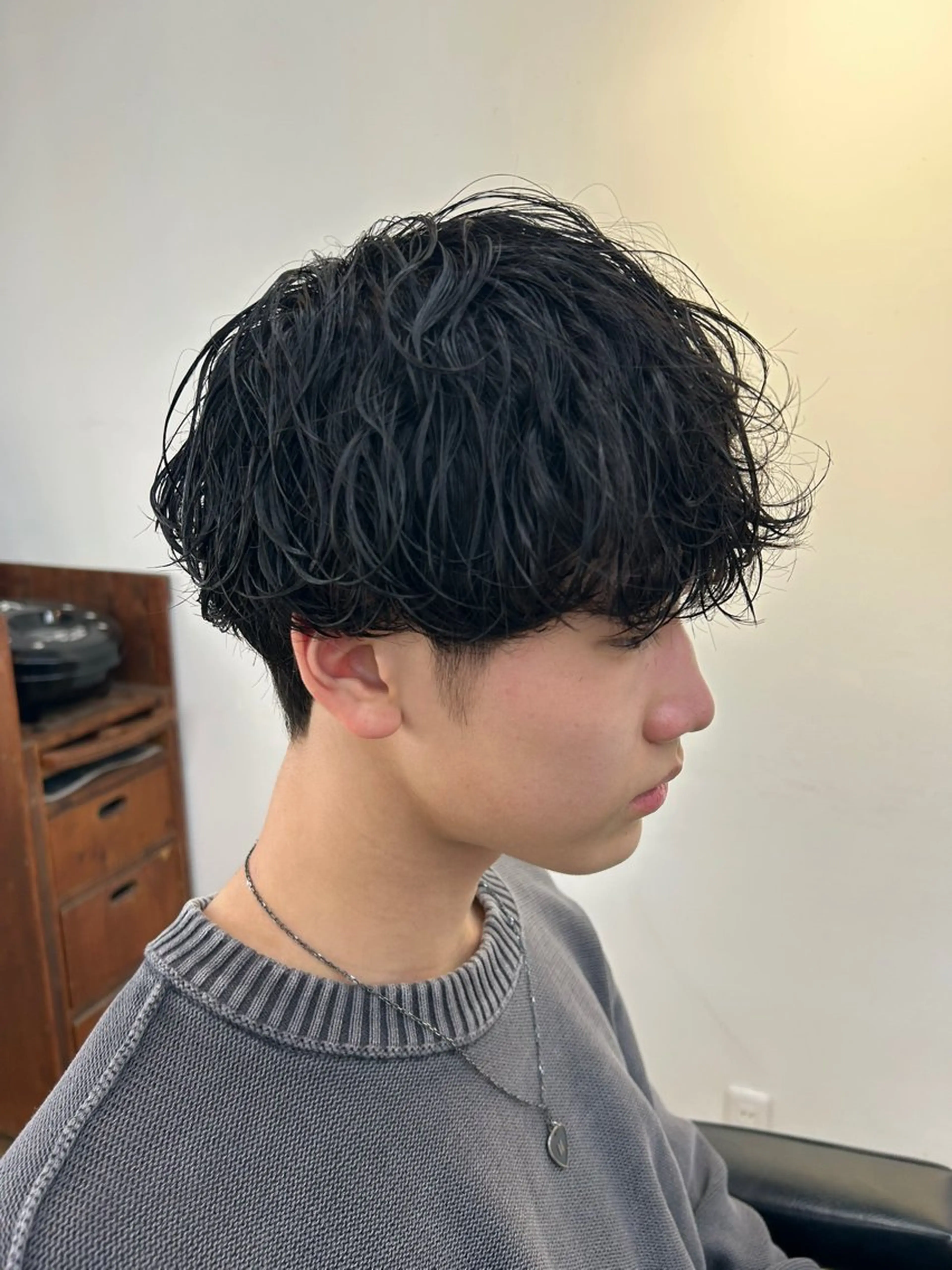 パーマ メンズ カット パーマ HAIR-MAKE-BARN所属・北九州/折尾/パーマ /ゆうと/八幡西区のヘアスタイル