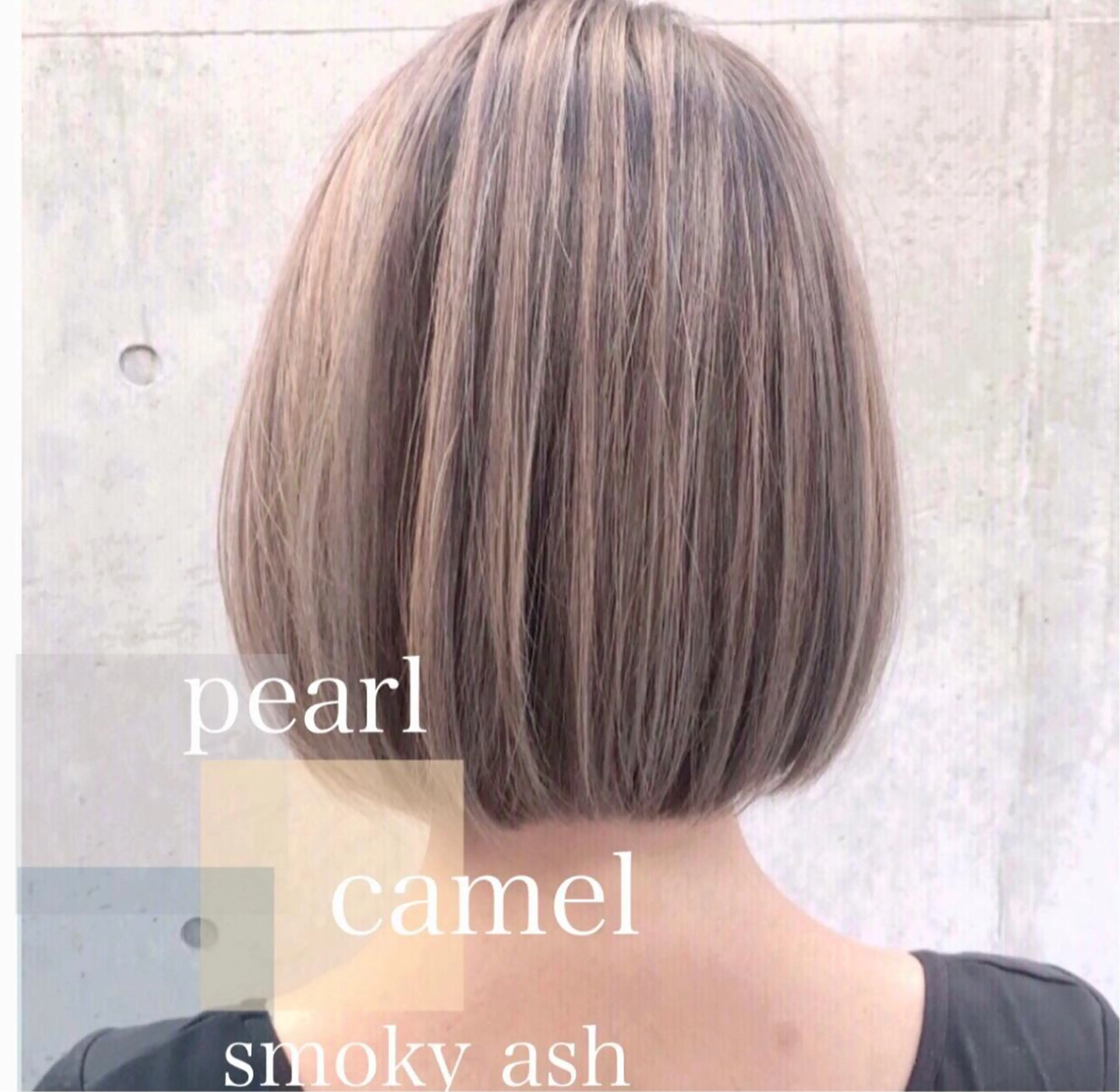 ショート アッシュ くびれヘア かきあげバング 韓国風ヘア ショートヘア ヘアカラー AKI アキのヘアスタイル