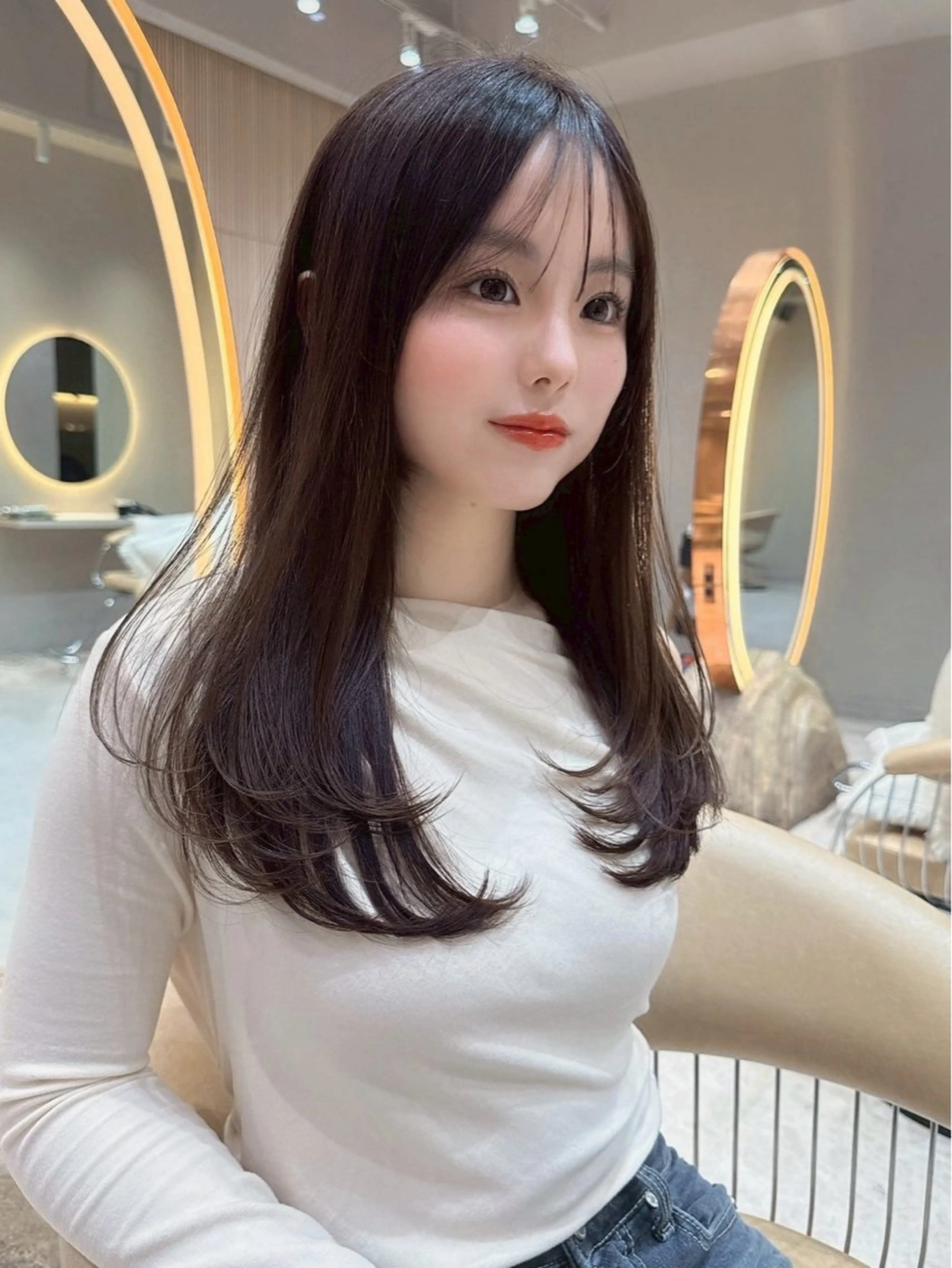 ロング カット ヘアカラー ブリーチ🌟リタッチ 🎠KANON🎡のヘアスタイル