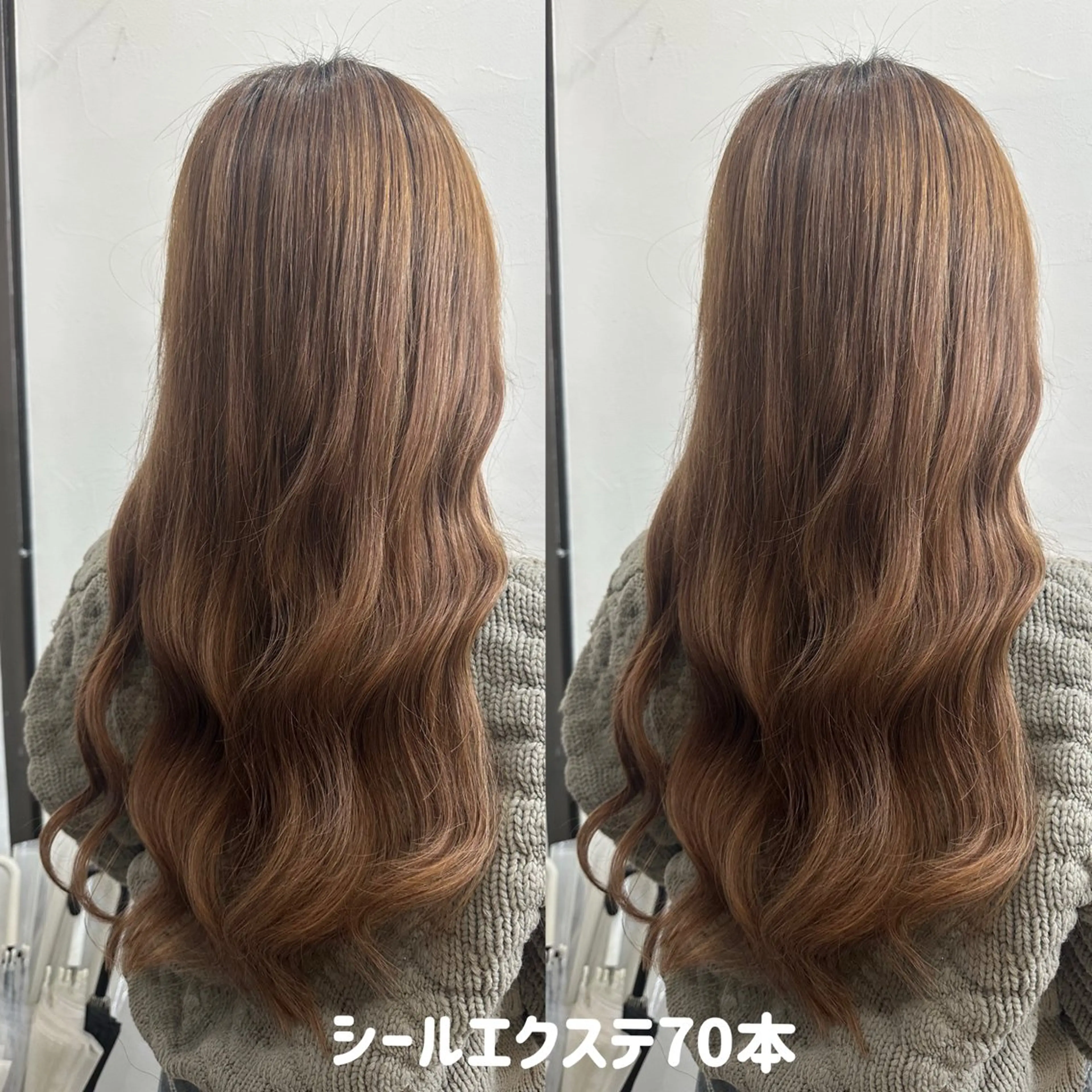 『💠長さ出ししたい方💠』🐬サラサラ人毛シールエクステ60本💎(4月限定)🦋(韓国ヘア)の写真