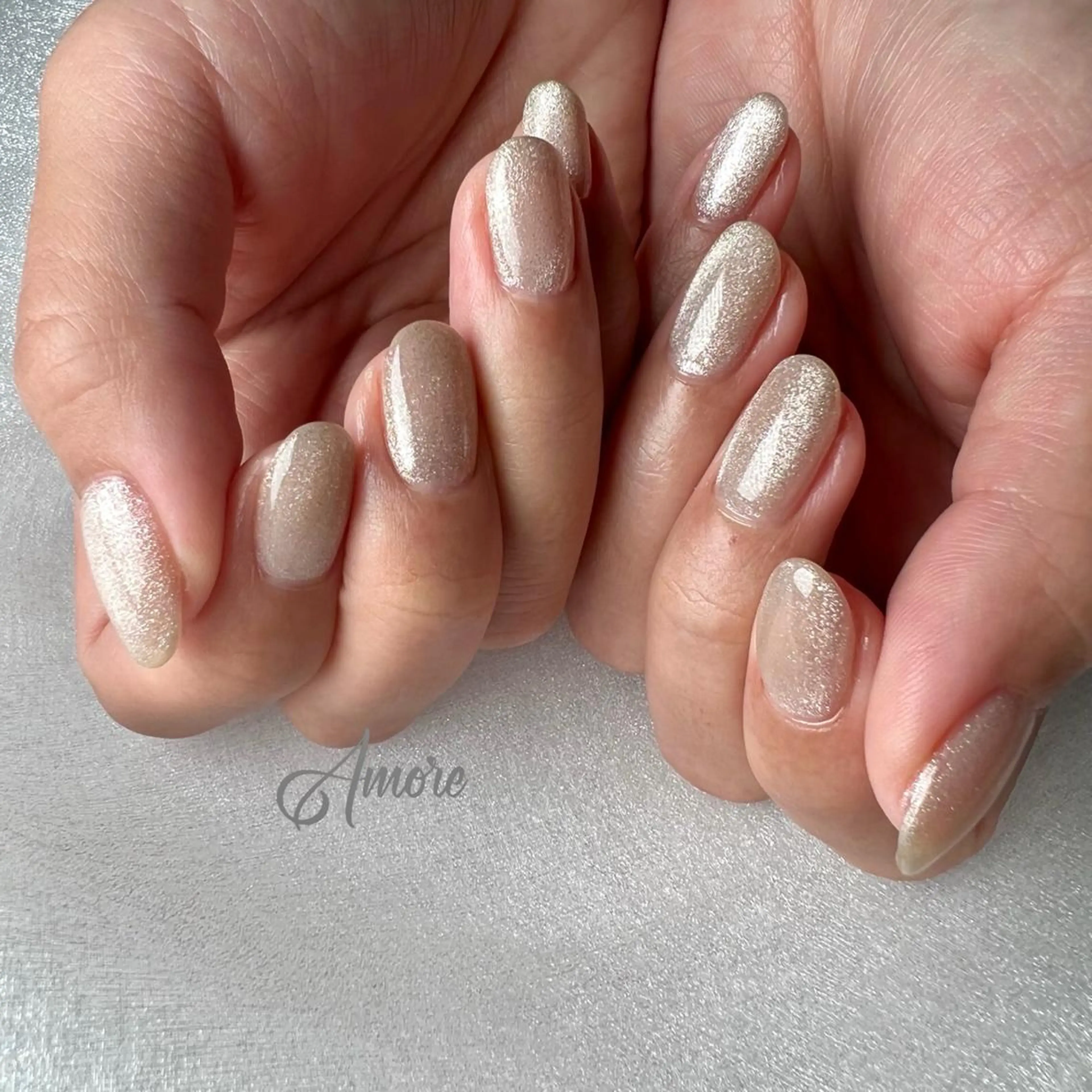 ネイル ジェルネイル ミラーネイル オフィスネイル パラジェル You kyehwaのネイルデザイン