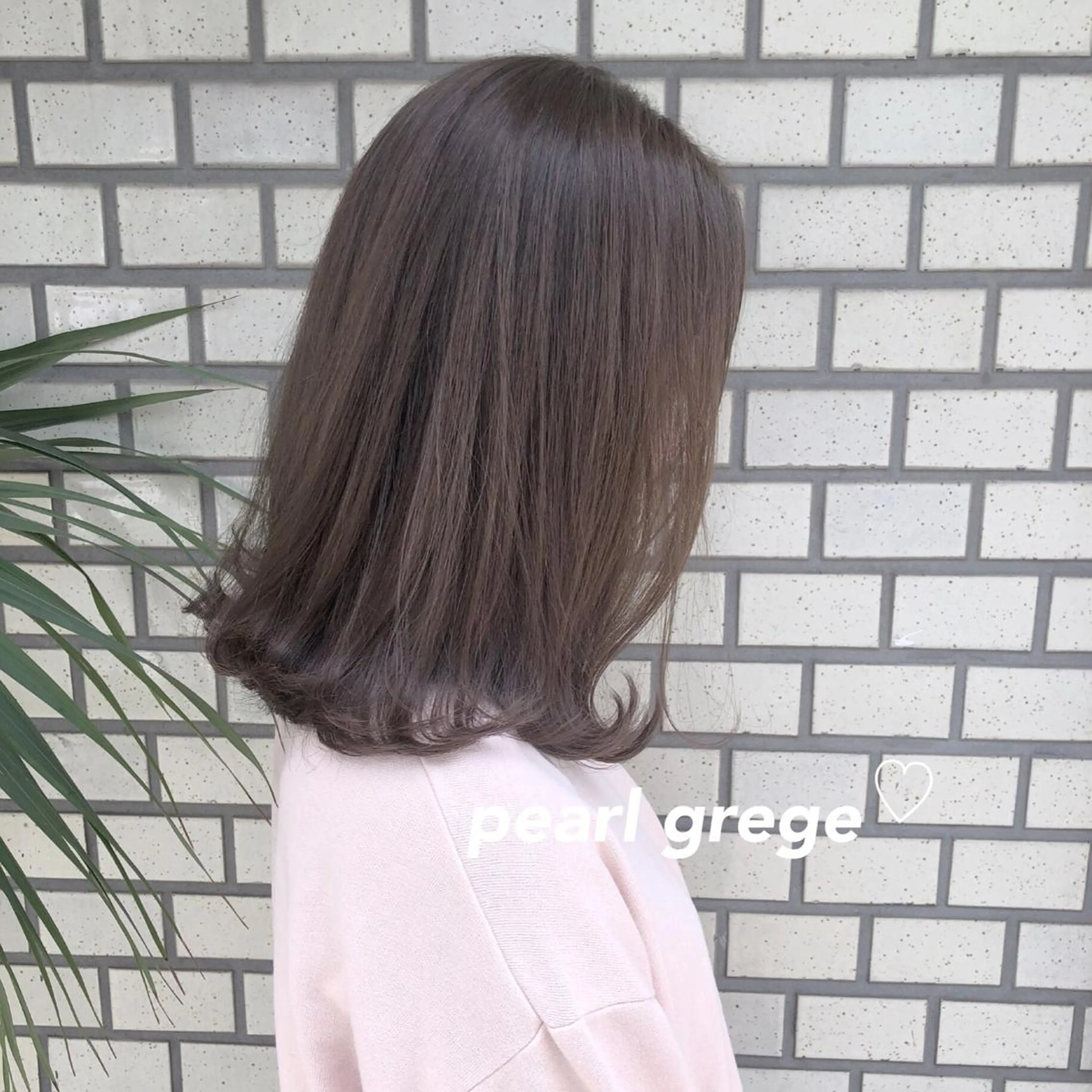 ミディアム カラー グレージュ 韓国ヘア得意❤︎森澤 悠佳のヘアスタイル
