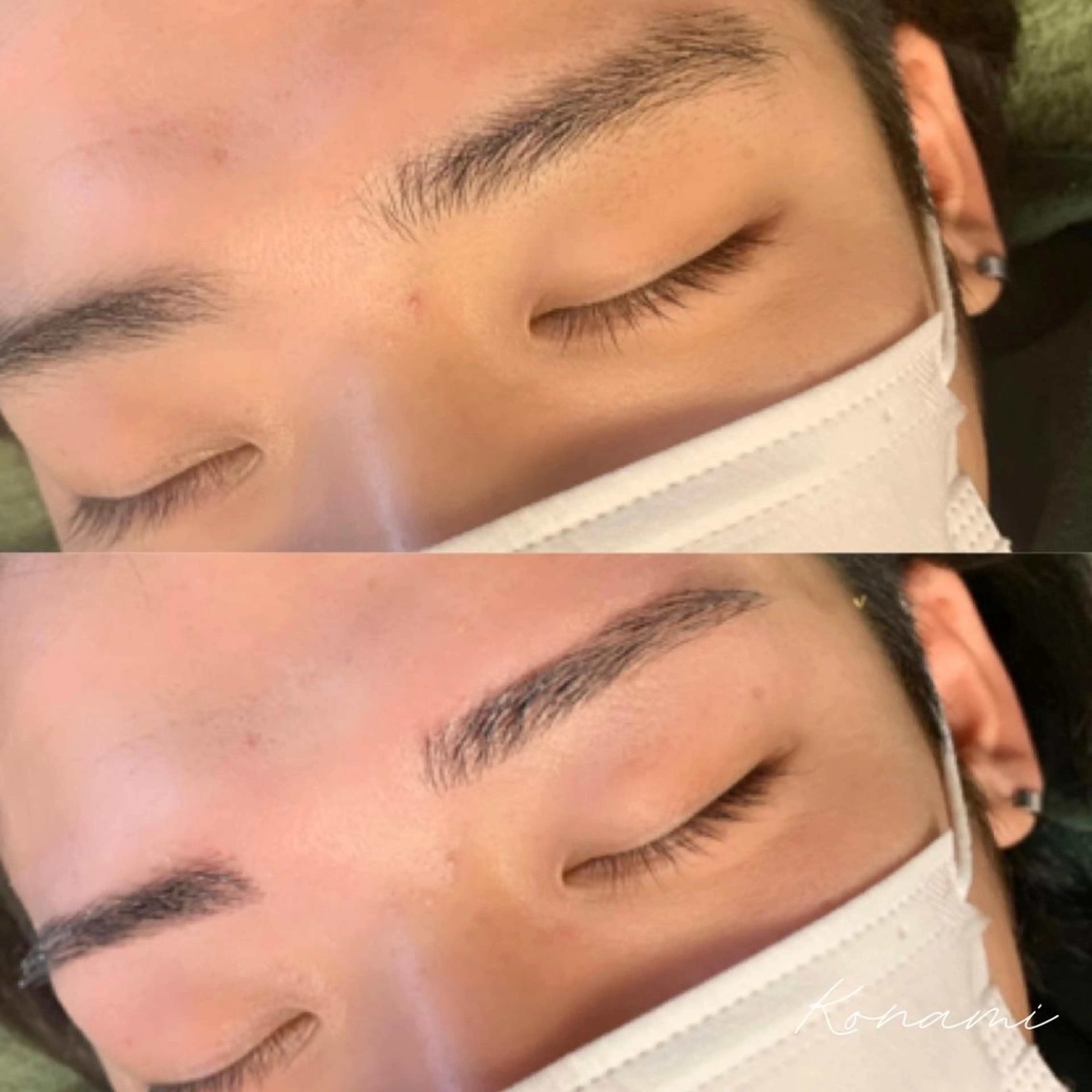 メンズ アイブロウ ワックス脱毛 シードリン 府内店 小波のヘアスタイル