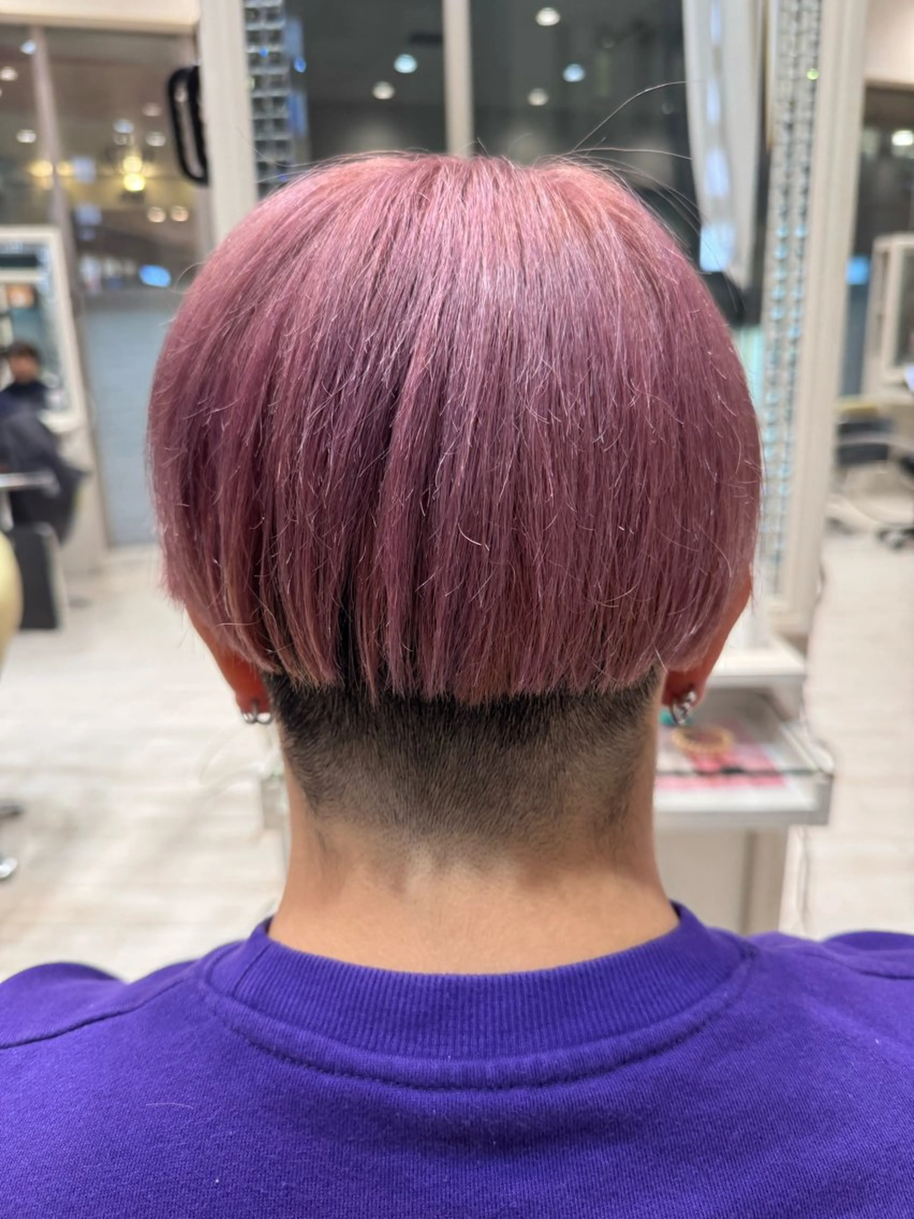 メンズ メンズブリーチ メンズハイトーン カット ヘアカラー 松尾 怜奈のヘアスタイル