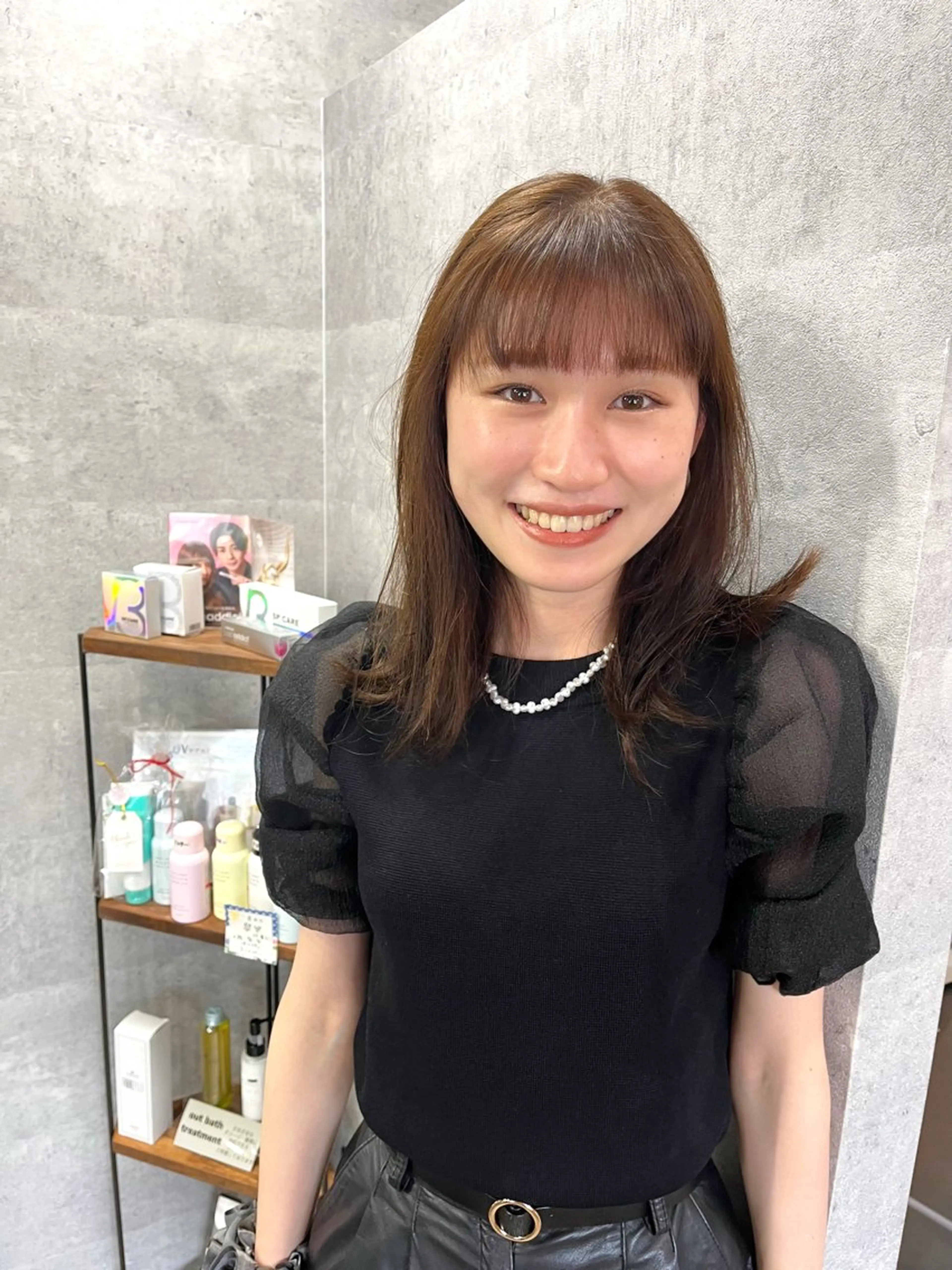 ミディアム ヤマモト ヒロミのヘアスタイル