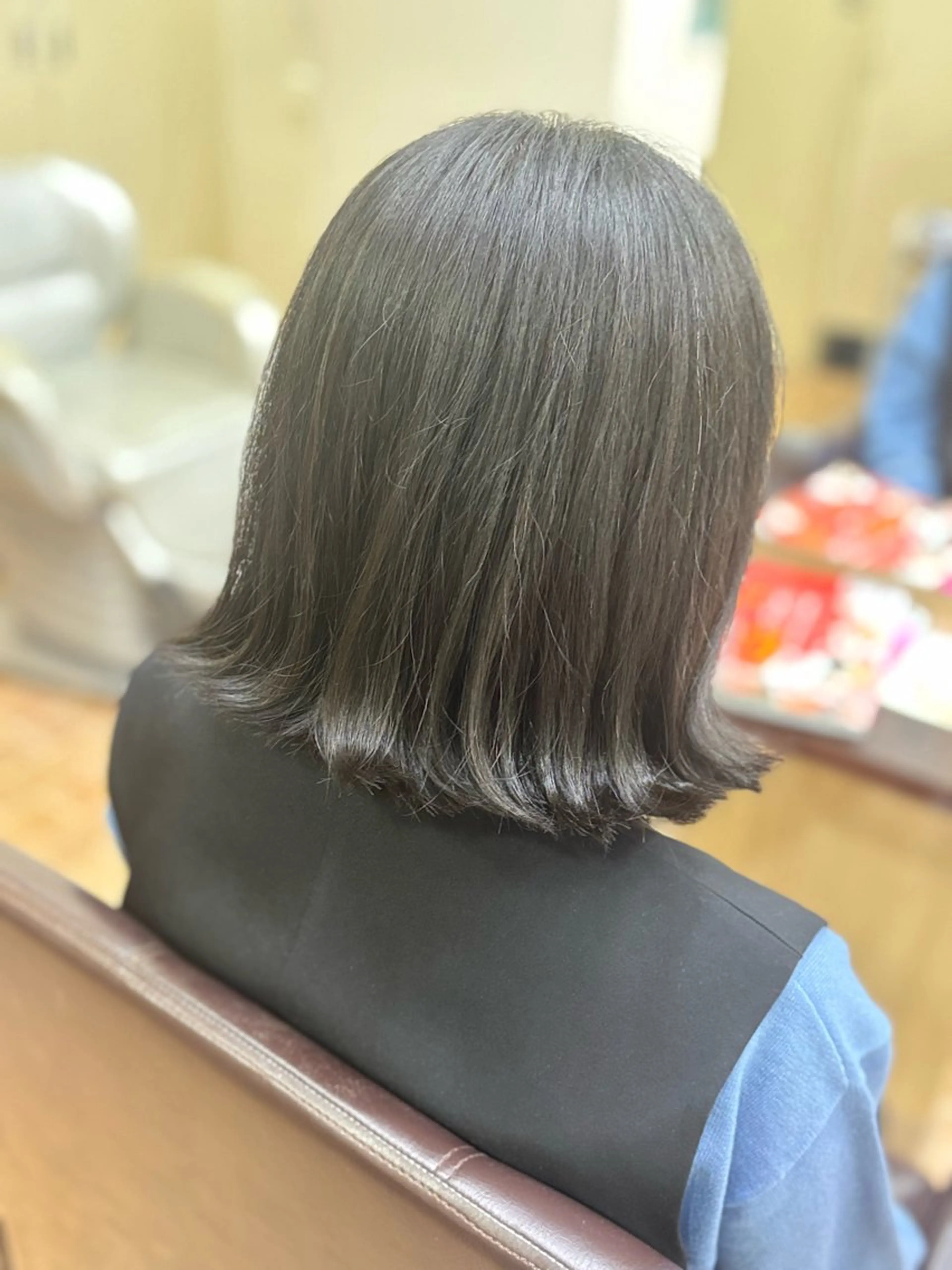 ミディアム 切りっぱなしボブ ボブ 生澤 千尋のヘアスタイル