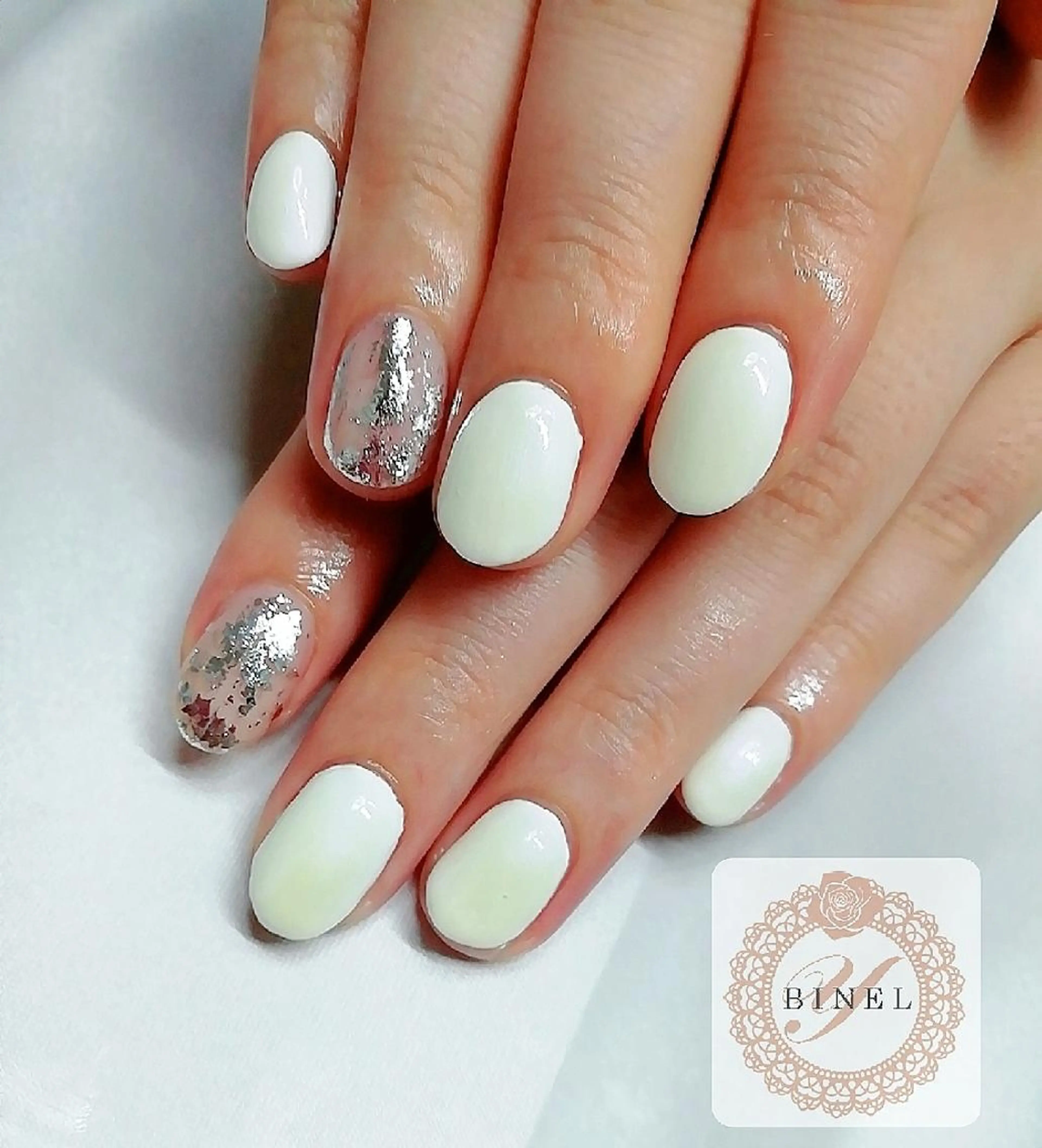 ネイル 持ち込み ニュアンスネイル ワンカラーネイル ハンドネイル Nail Salon Y.BINELのネイルデザイン