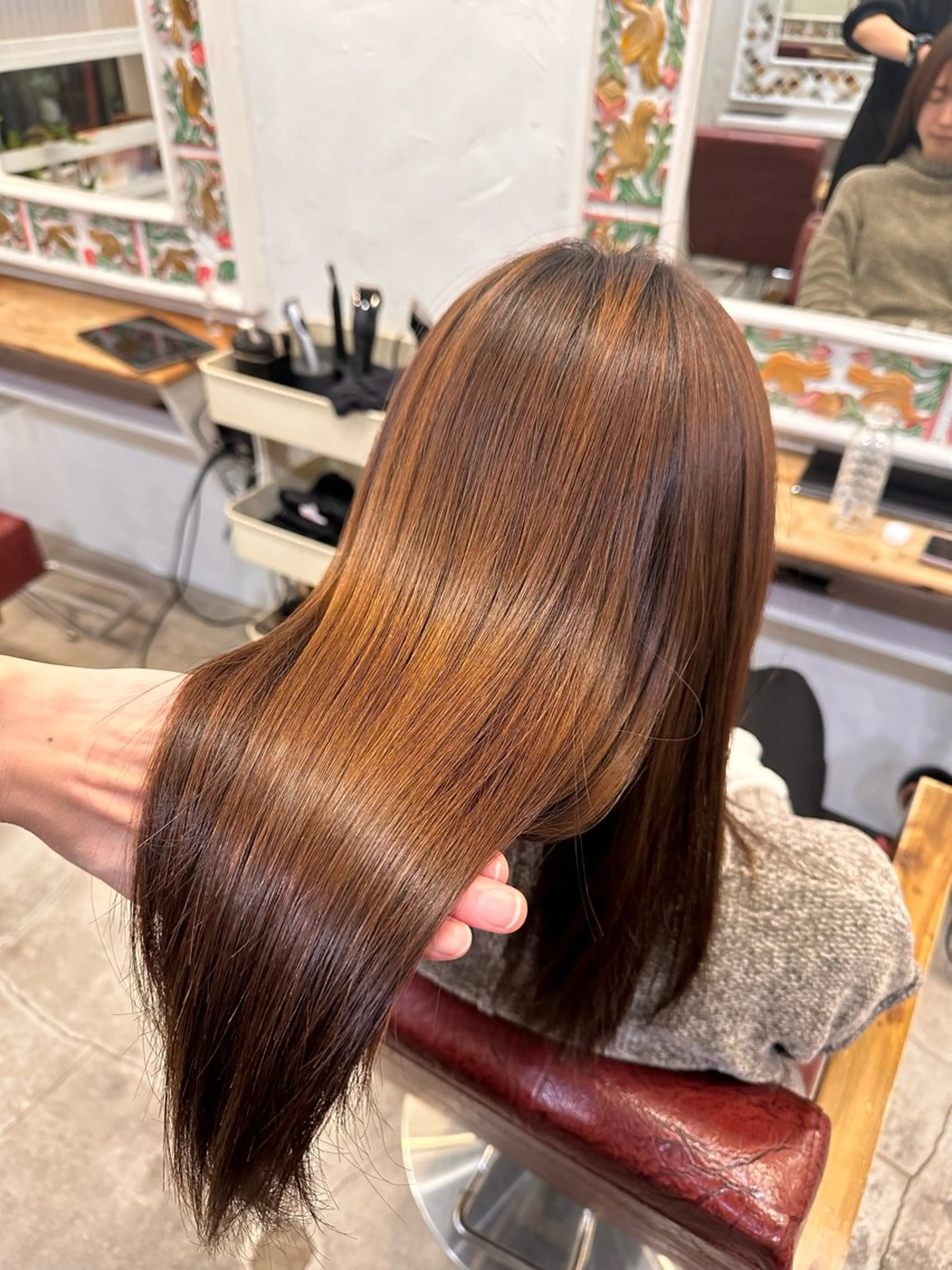 ロング カラー 村上 滉弥のヘアスタイル