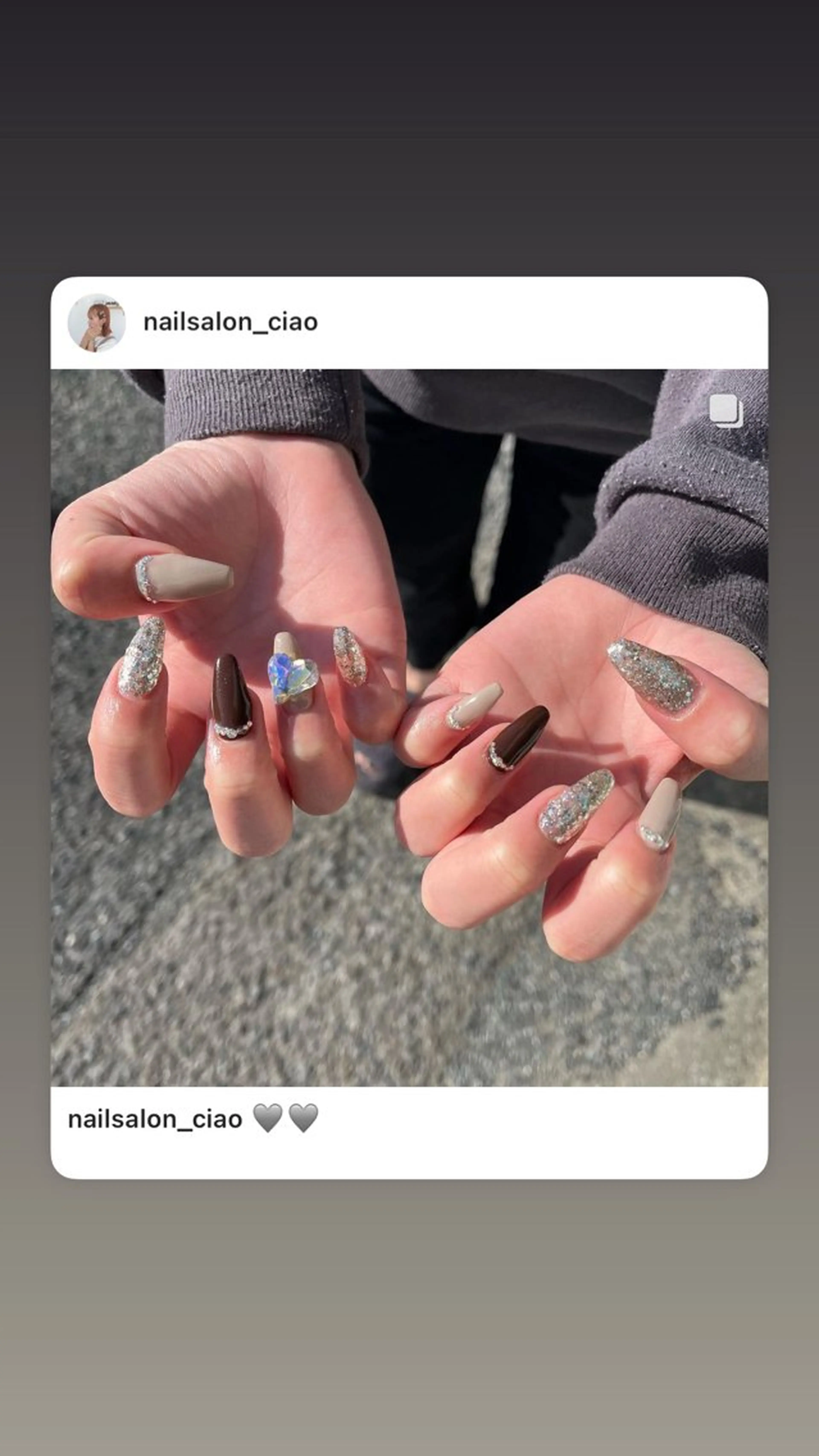 ネイル ブラウン #Amin nail salonのネイルデザイン