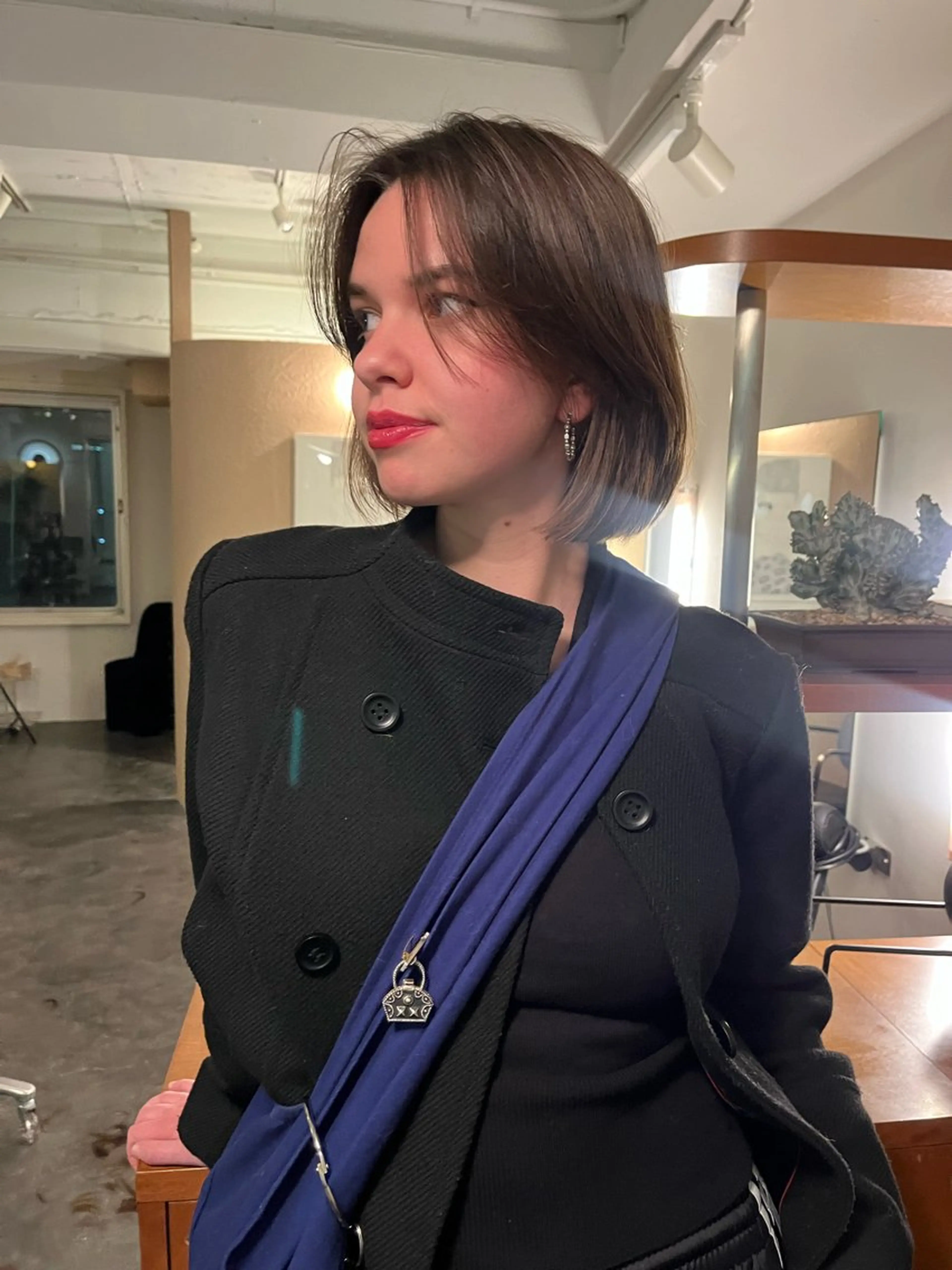 ショート カット レイヤー/ケアパーマ /ニュアンス/モードのヘアスタイル